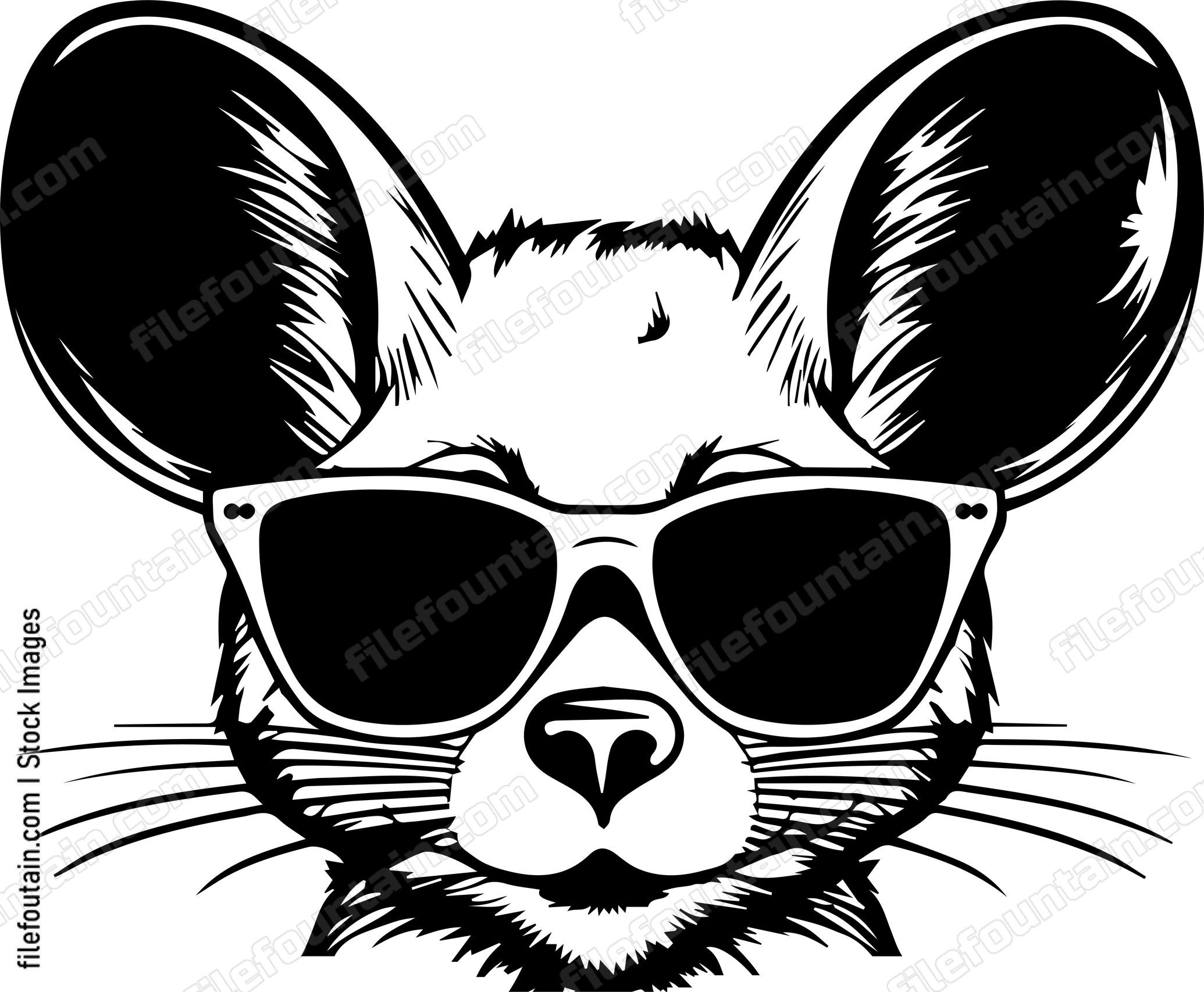Mouse In Sunglasses