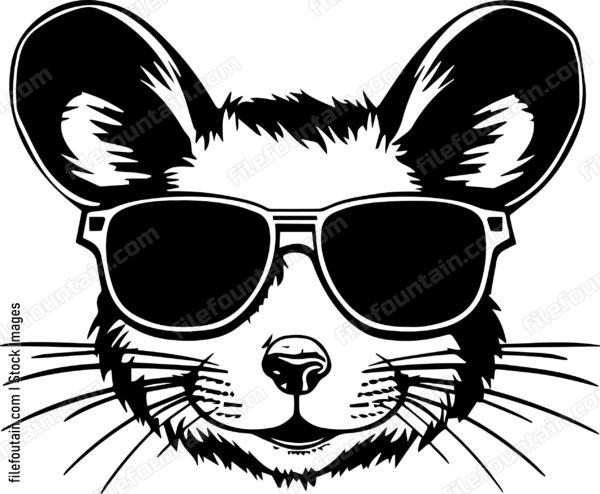 Mouse In Sunglasses