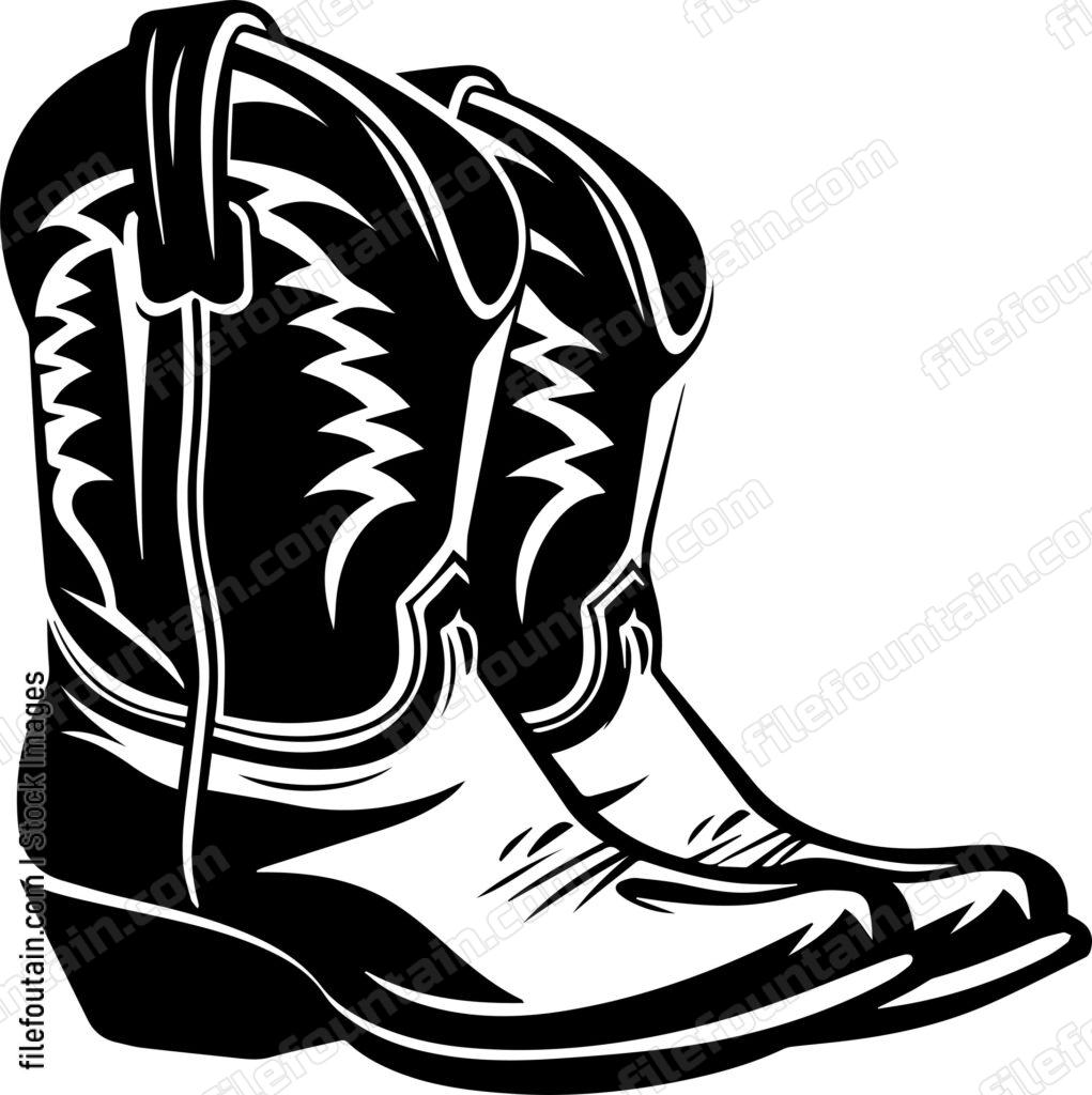 Pair Of Cowboy Boots Logo Vector Design FileFountain pair-of-cowboy-boots-logo-vector-design-filefountain