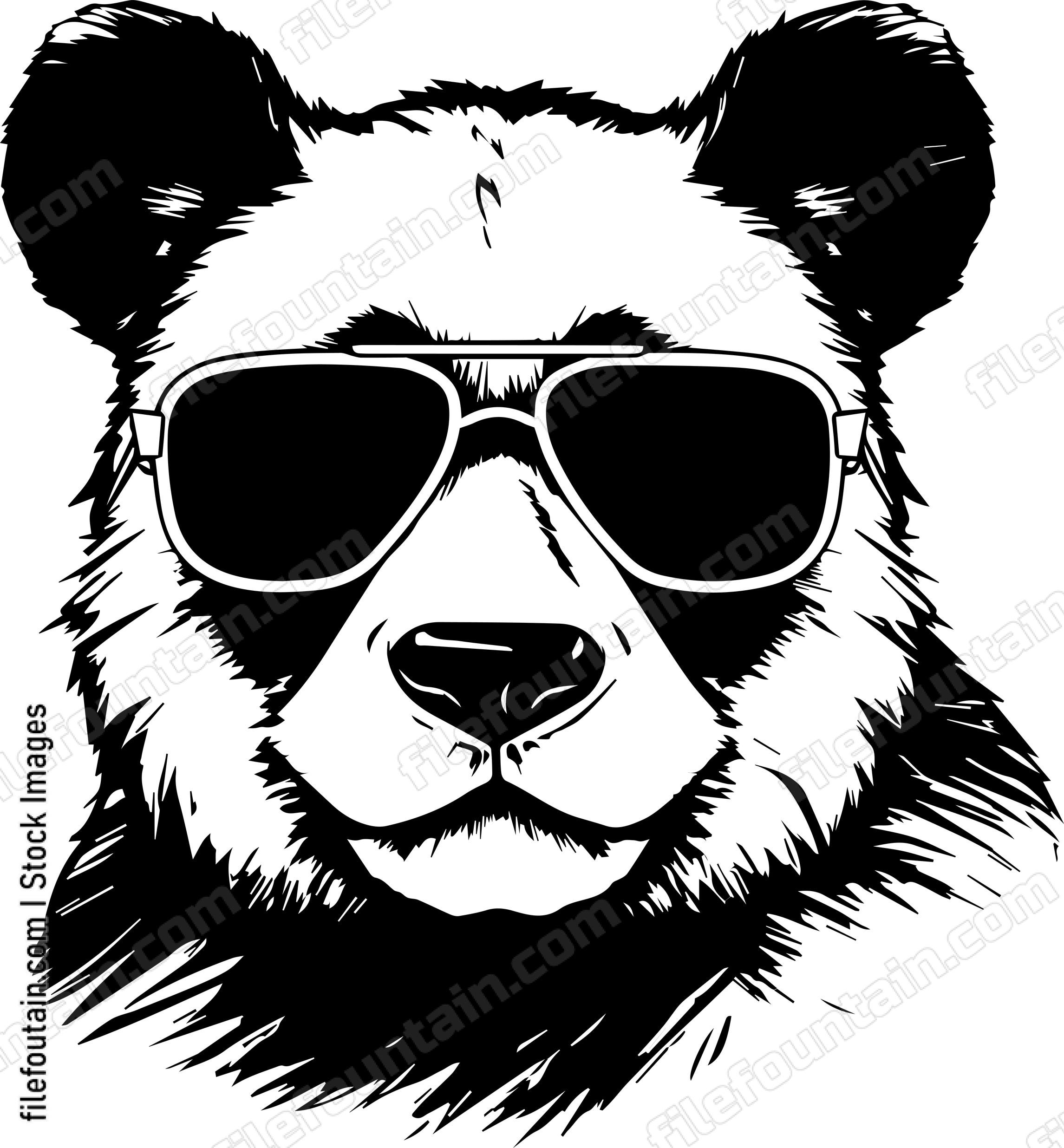 Panda In Sunglasses