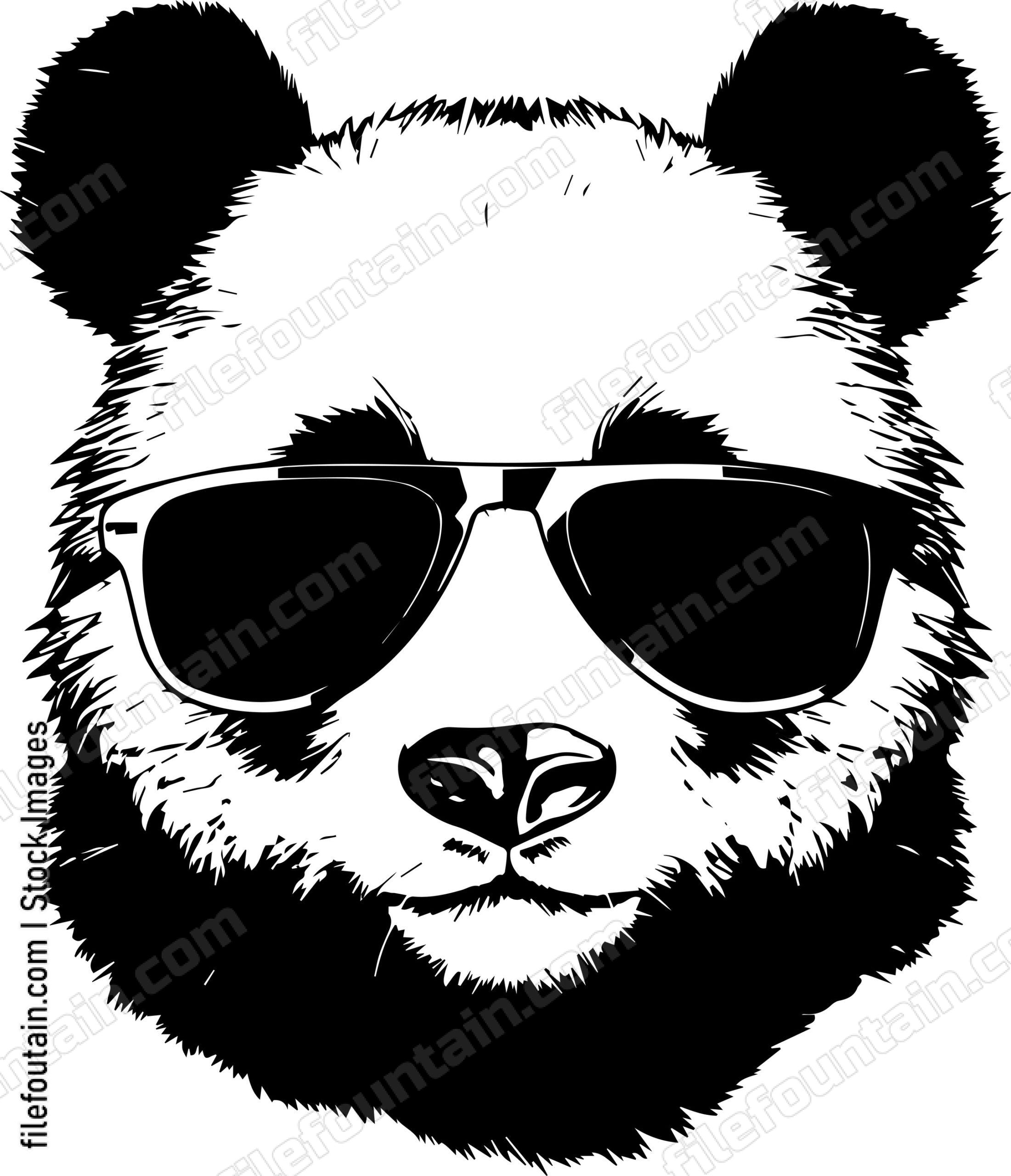 Panda In Sunglasses
