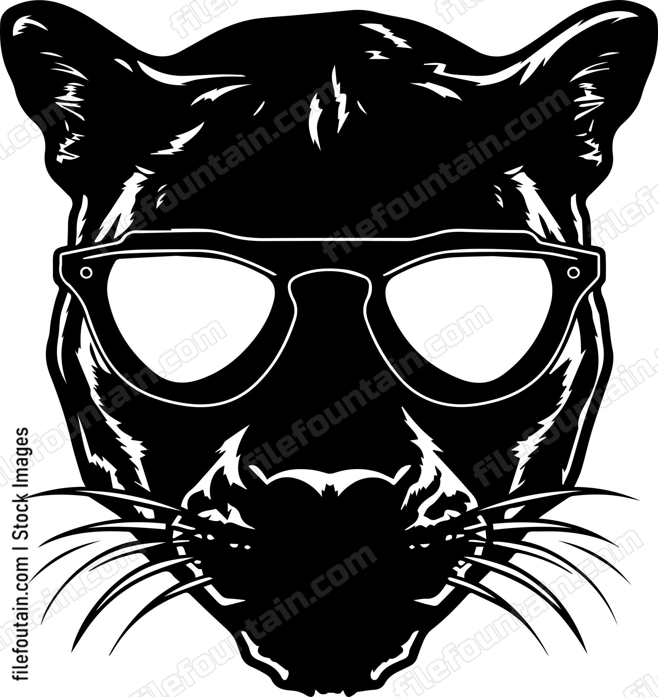 Panther In Sunglasses