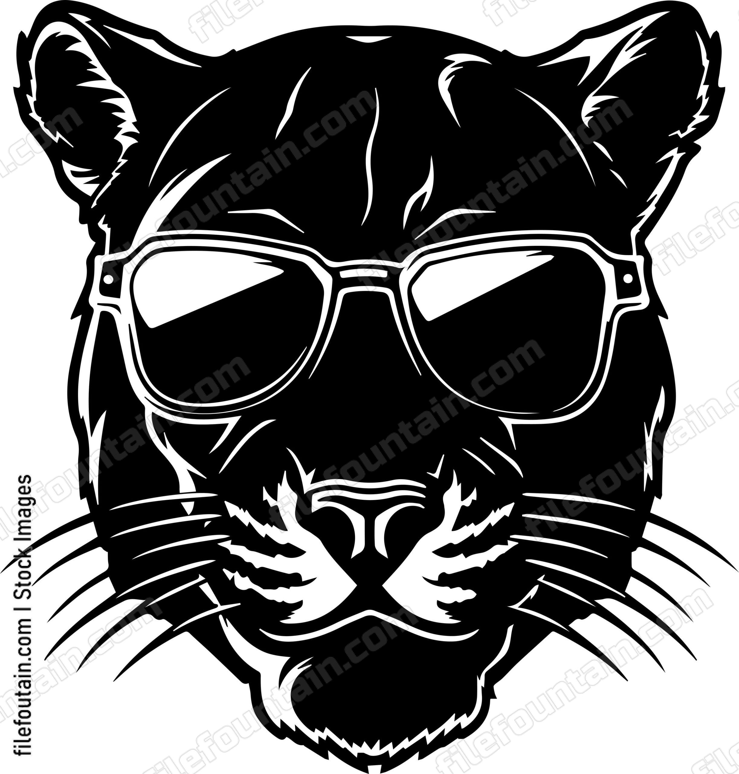 Panther In Sunglasses
