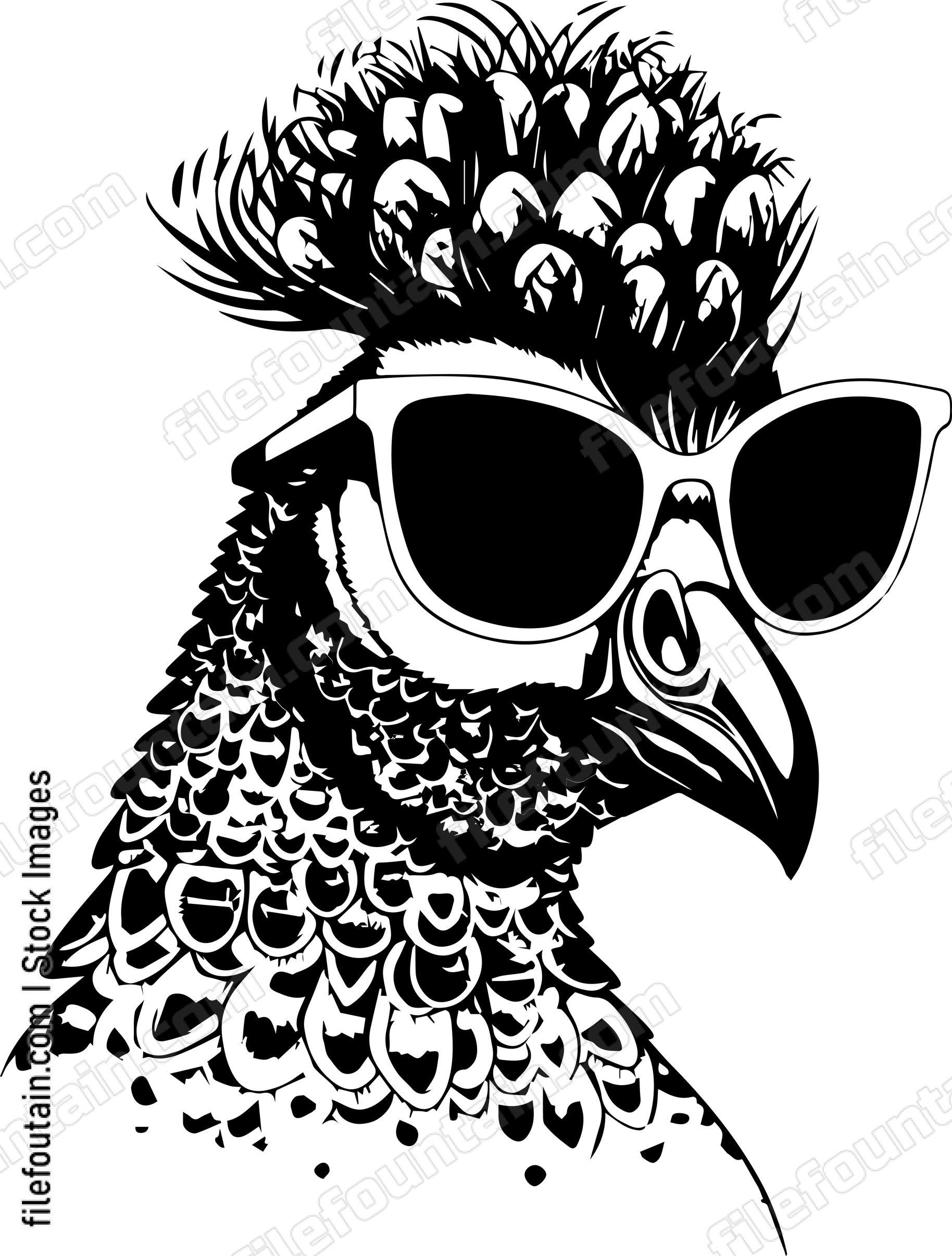 Peacock In Sunglasses