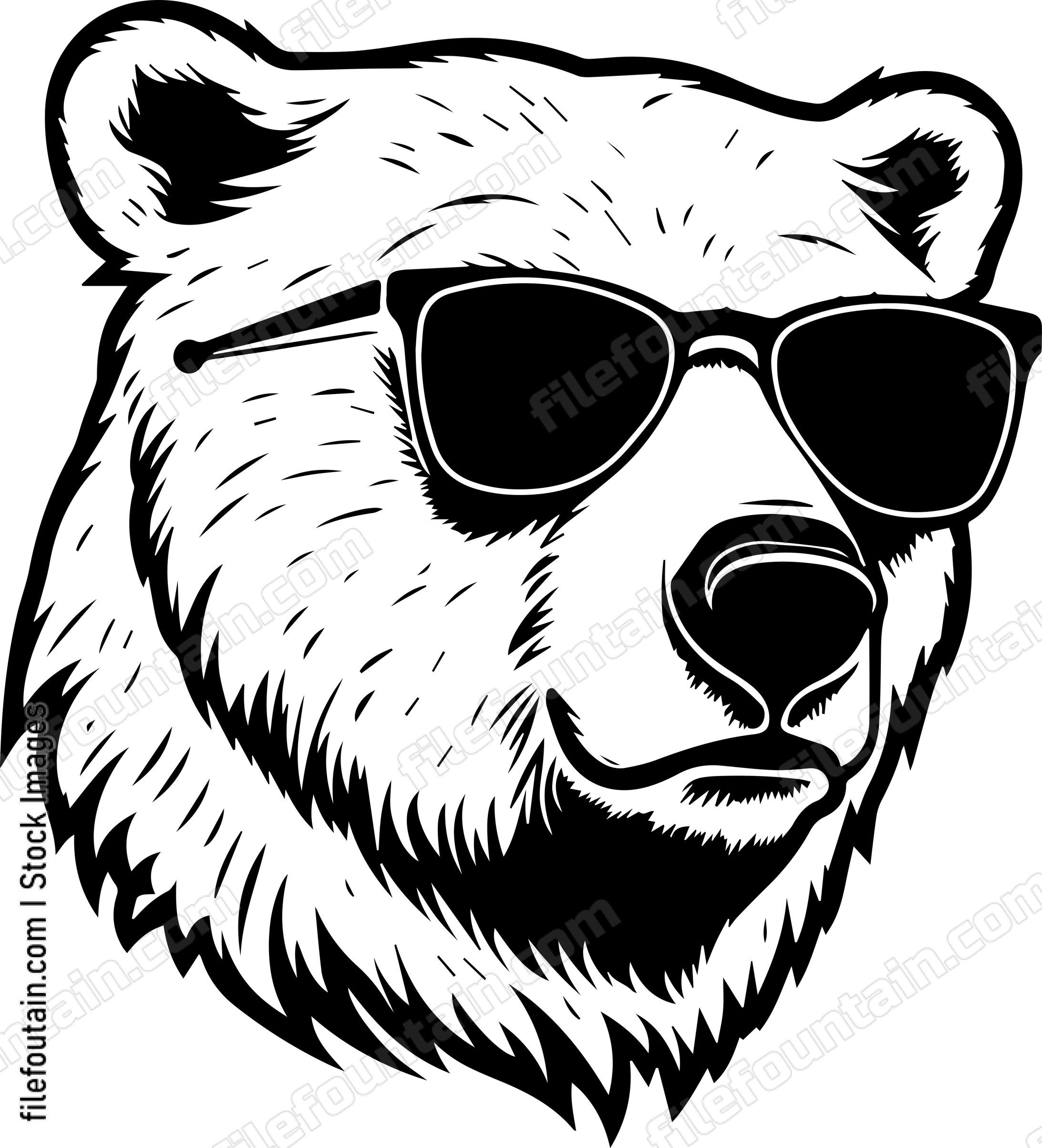 Polar Bear In Sunglasses