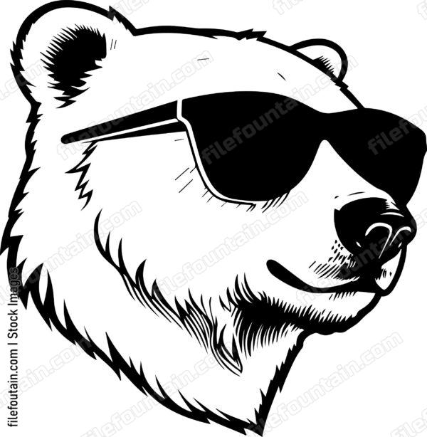 Polar Bear In Sunglasses