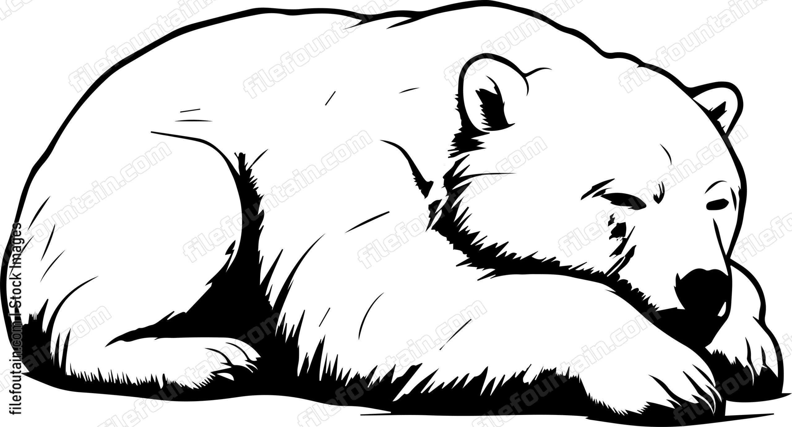 Polar Bear Sleeping