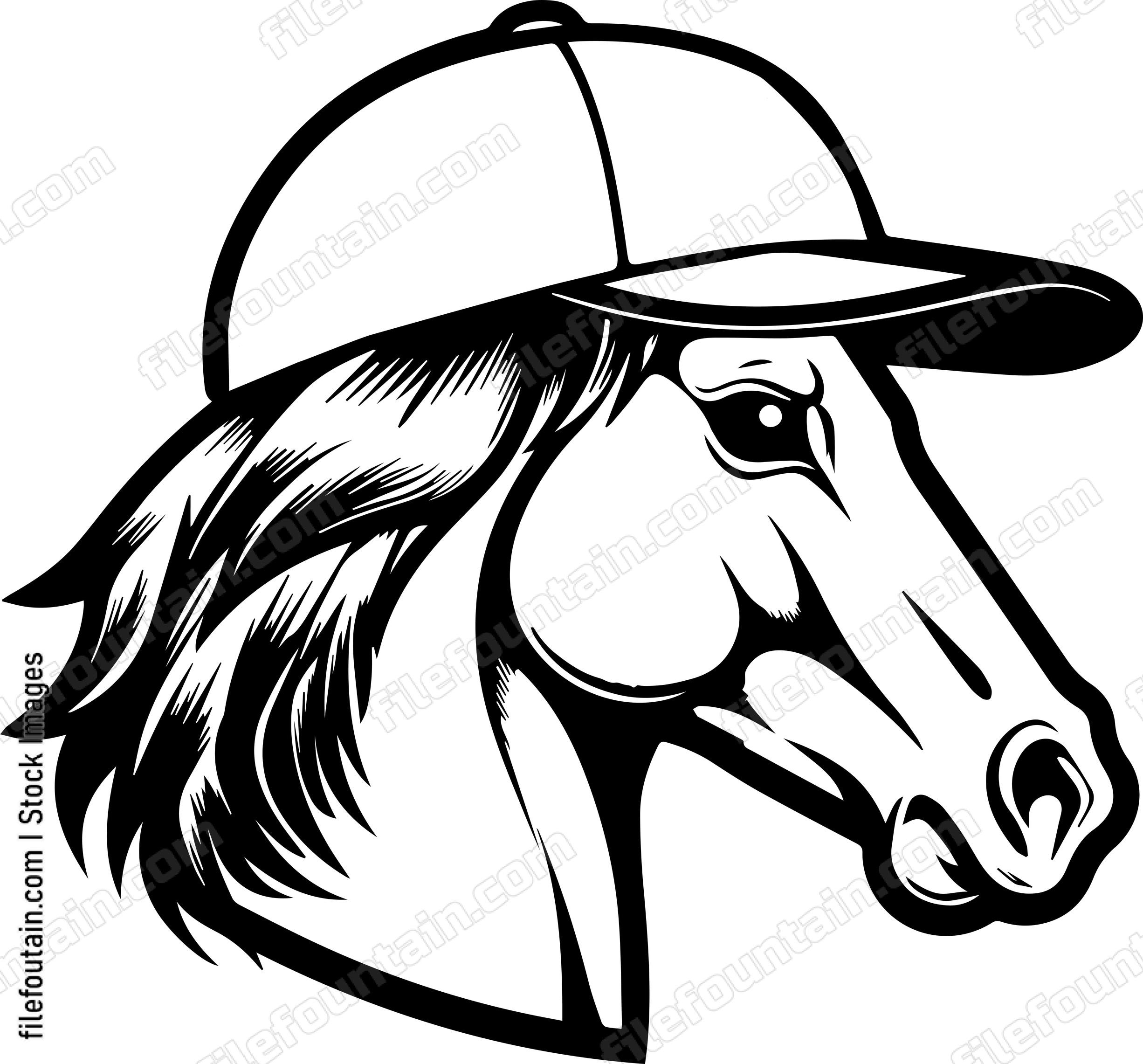 Pony In Baseball Cap