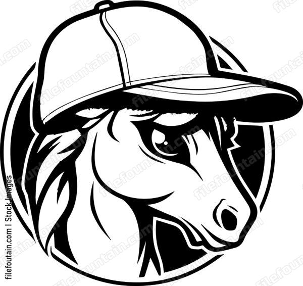 Pony In Baseball Cap