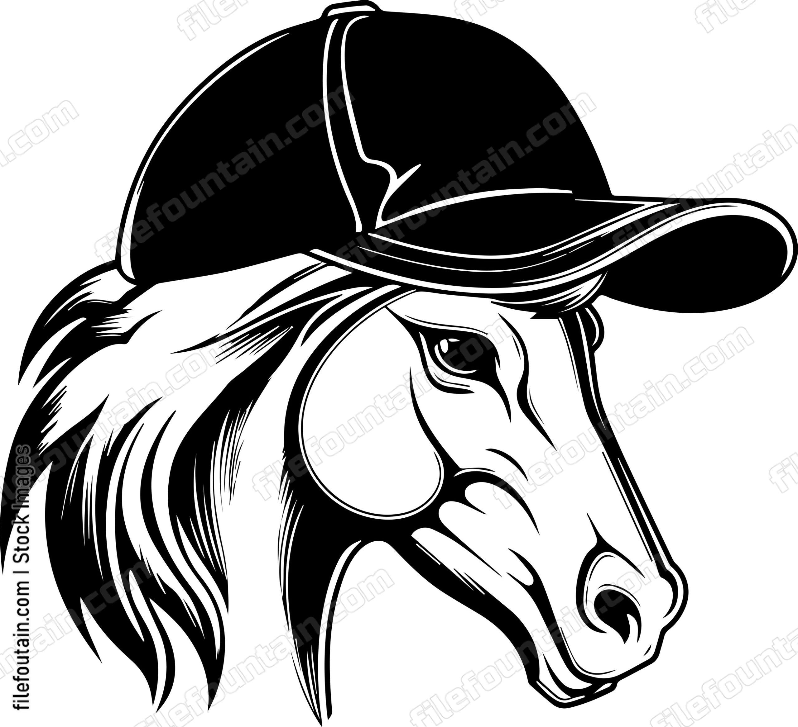 Pony In Baseball Cap
