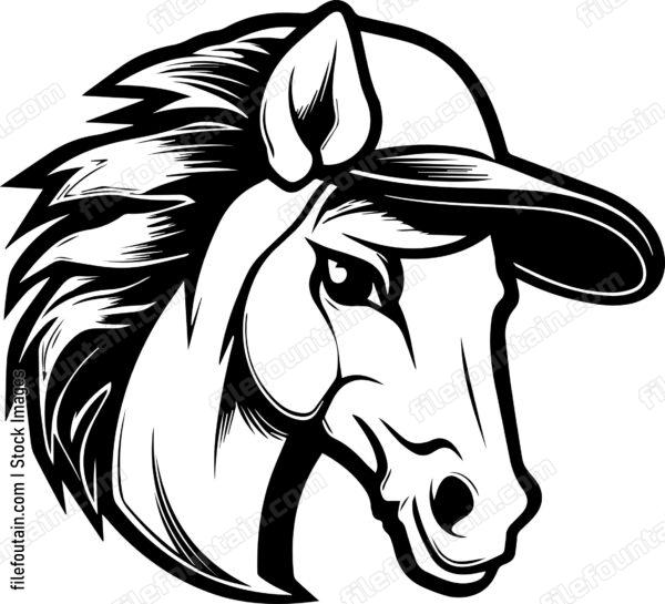 Pony In Baseball Cap