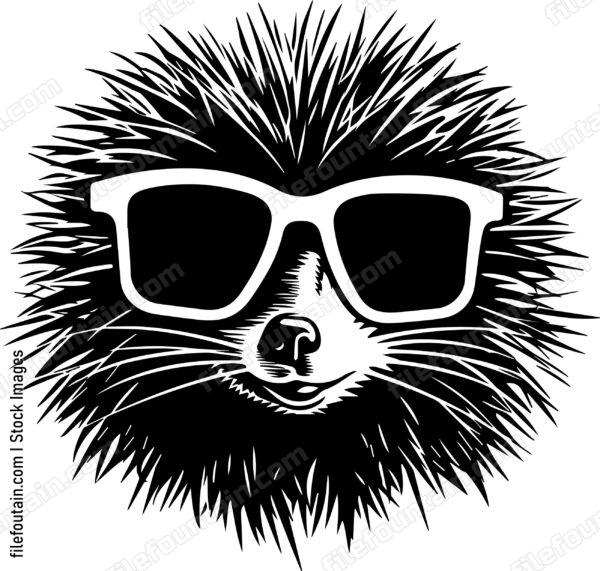 Porcupine In Sunglasses