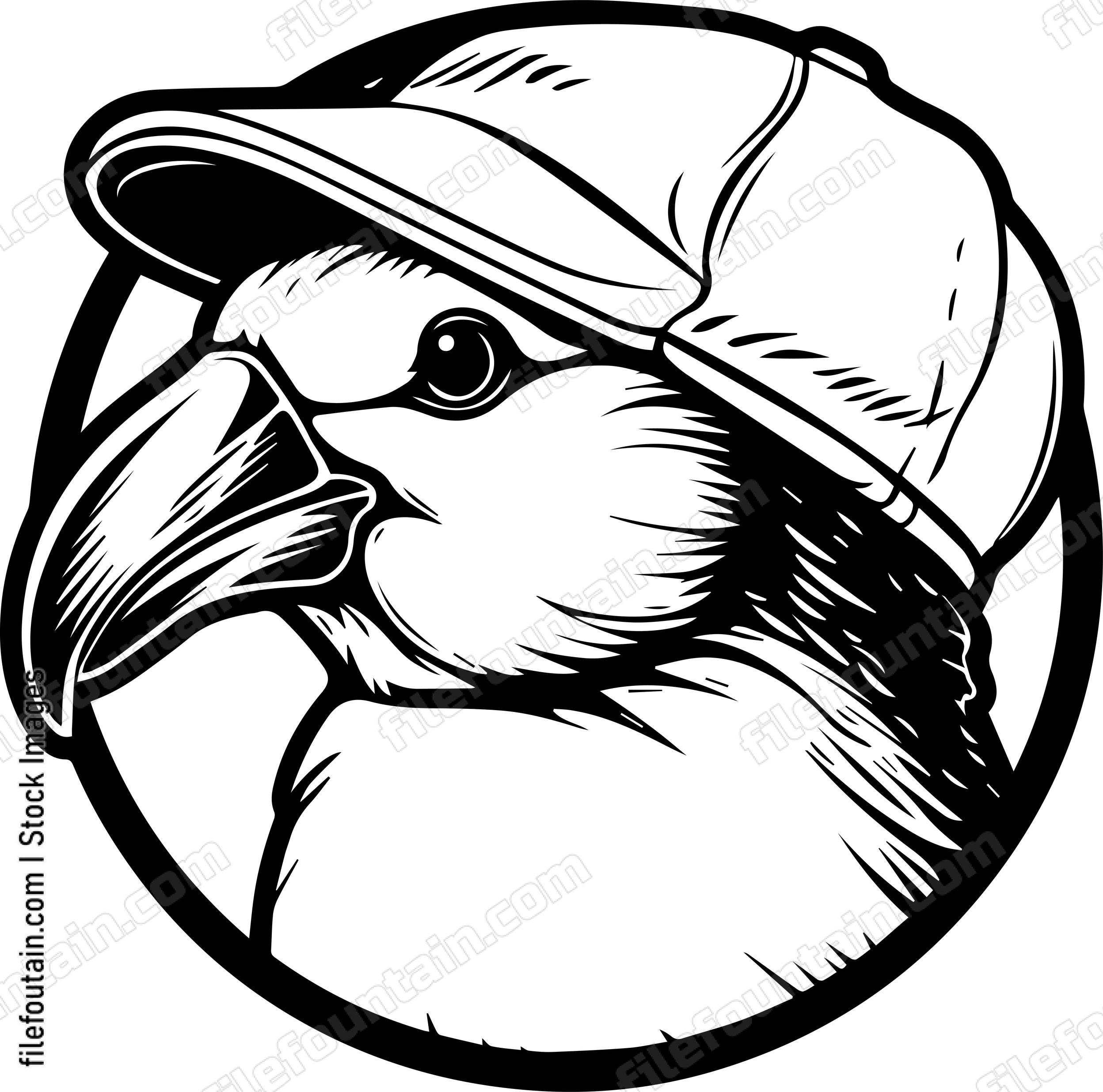 Puffin In Baseball Cap