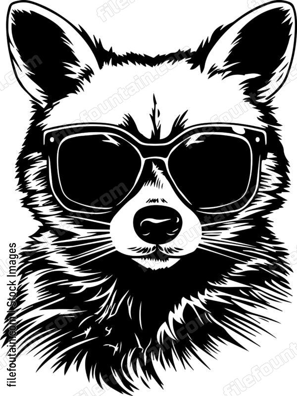 Raccoon In Sunglasses