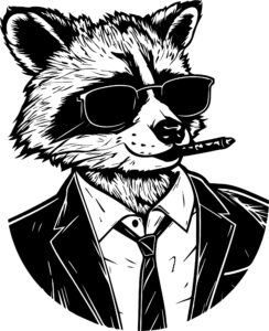 Raccoon Smoking A Cigar