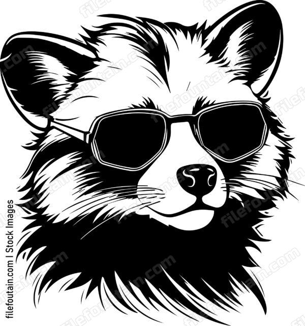 Red Panda In Sunglasses