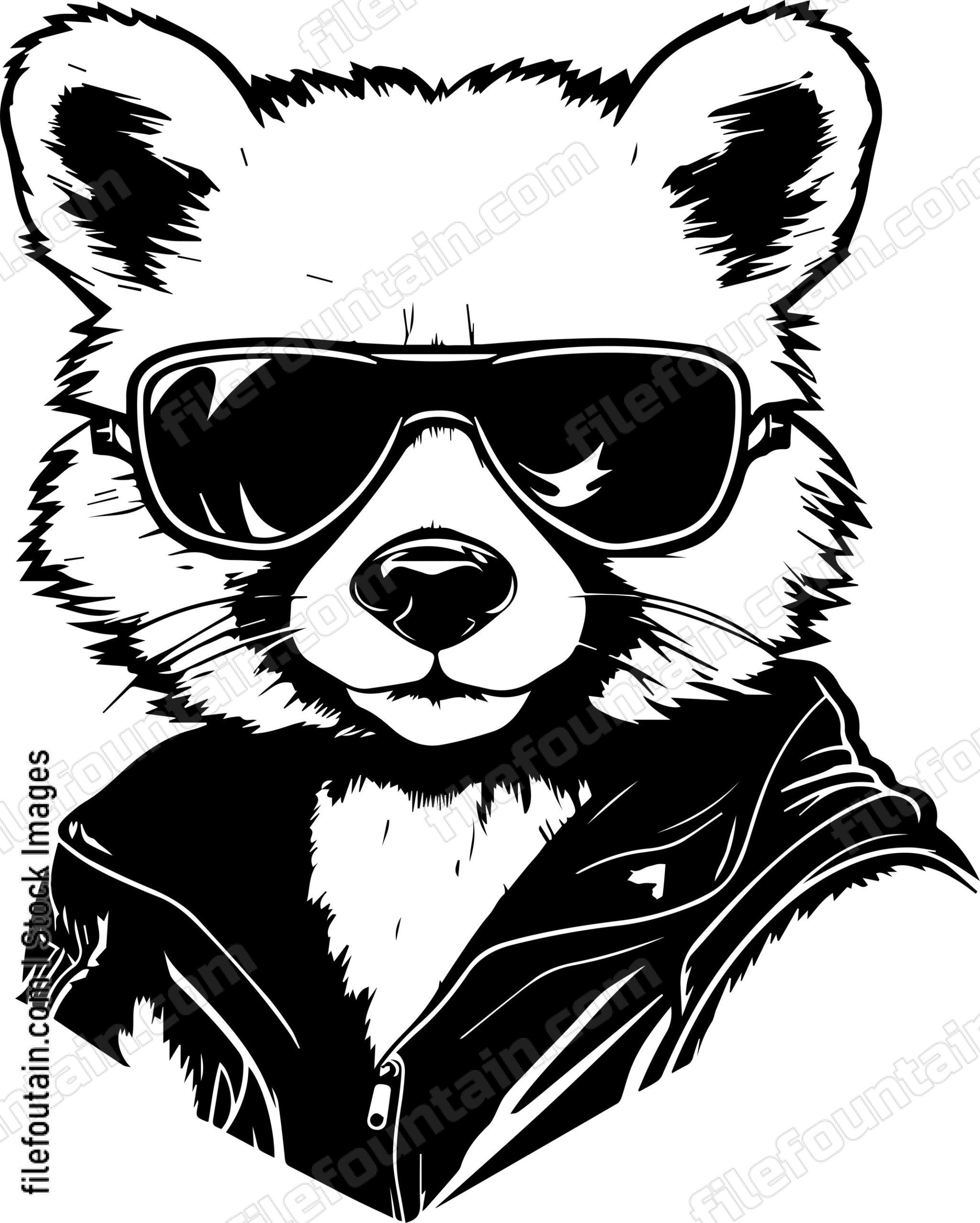 Red Panda In Sunglasses