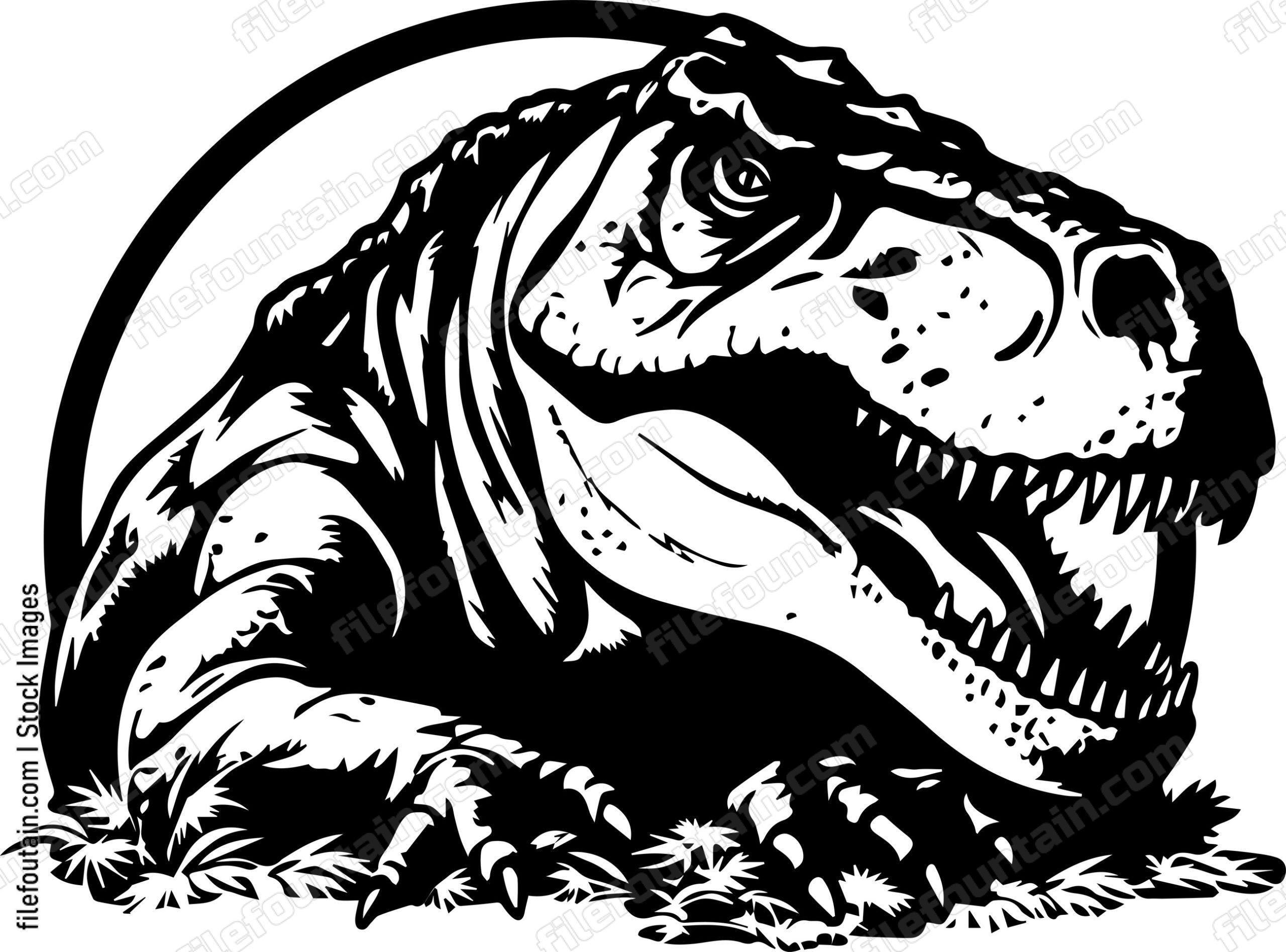 TRex Laying Down