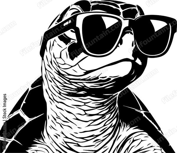Turtle In Sunglasses