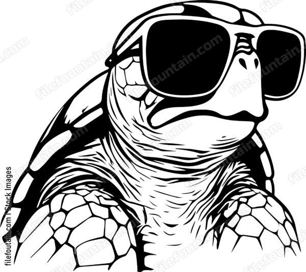 Turtle In Sunglasses