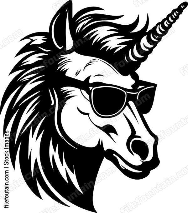 Unicorn In Sunglasses
