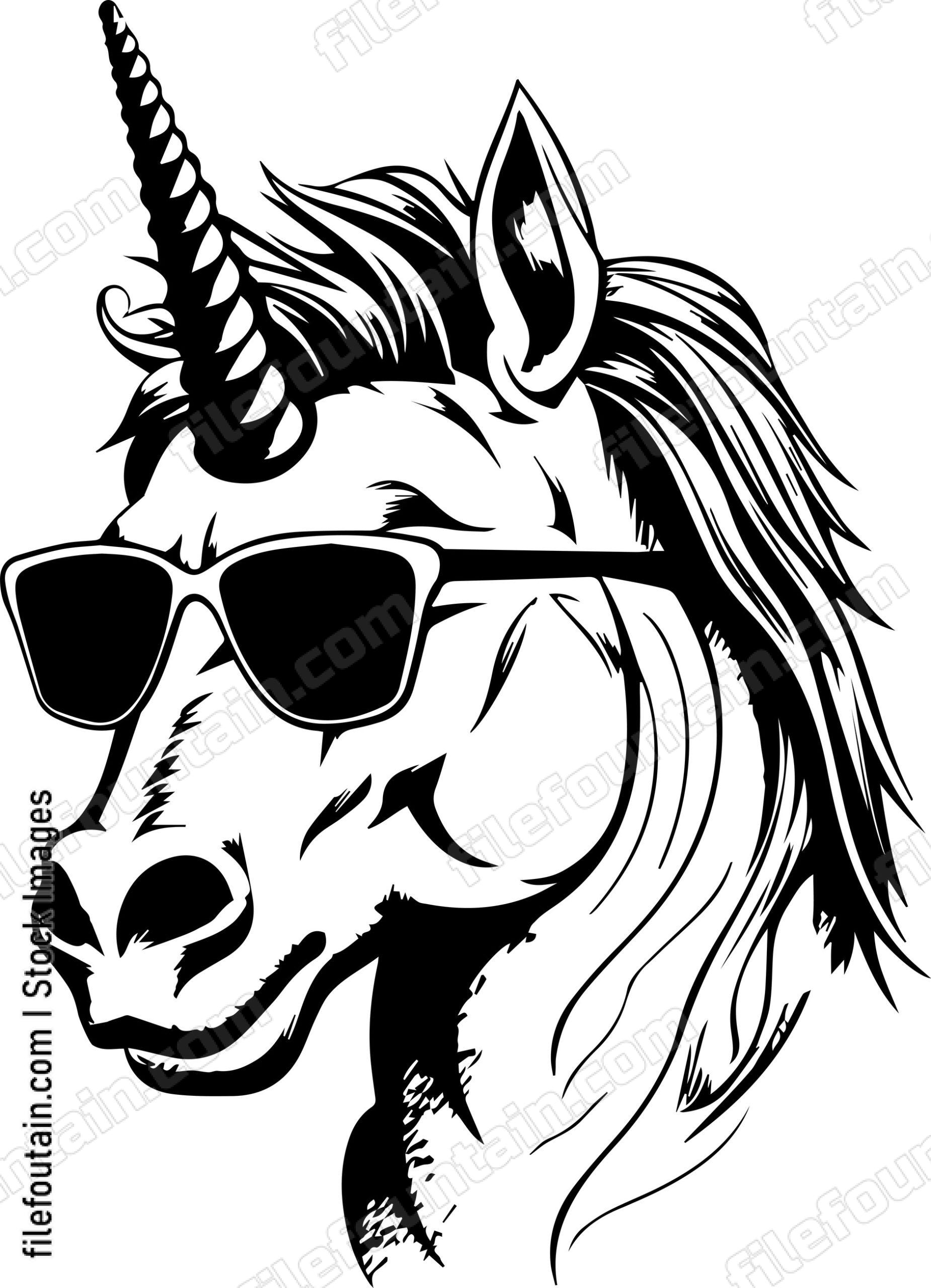 Unicorn In Sunglasses