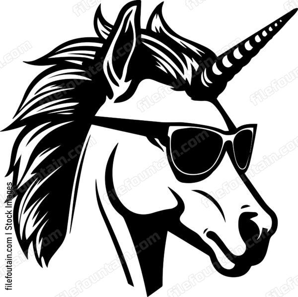 Unicorn In Sunglasses