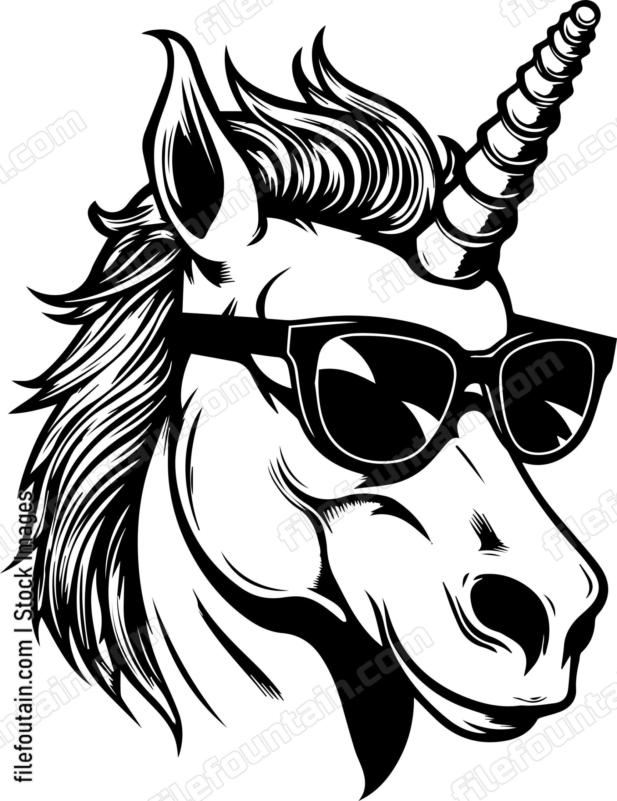 Unicorn In Sunglasses