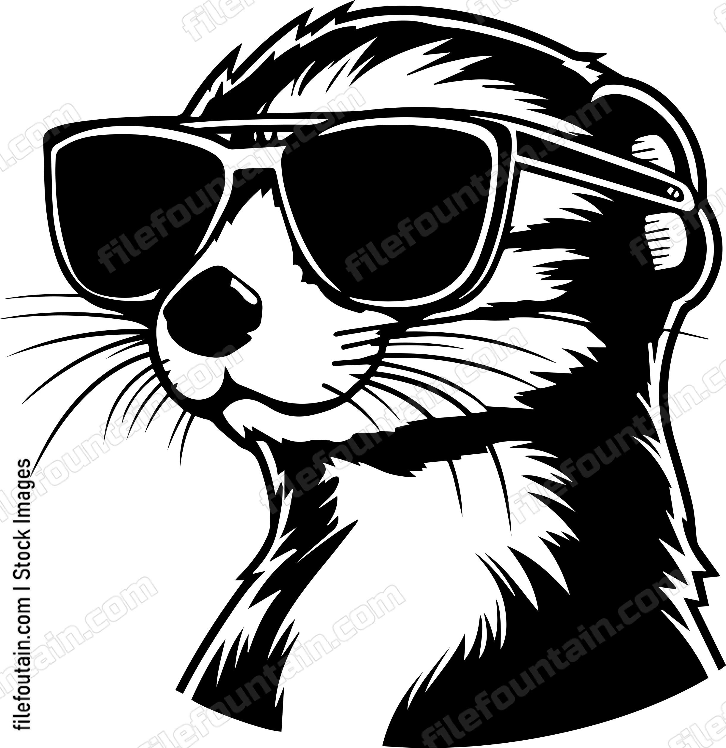 Weasel In Sunglasses