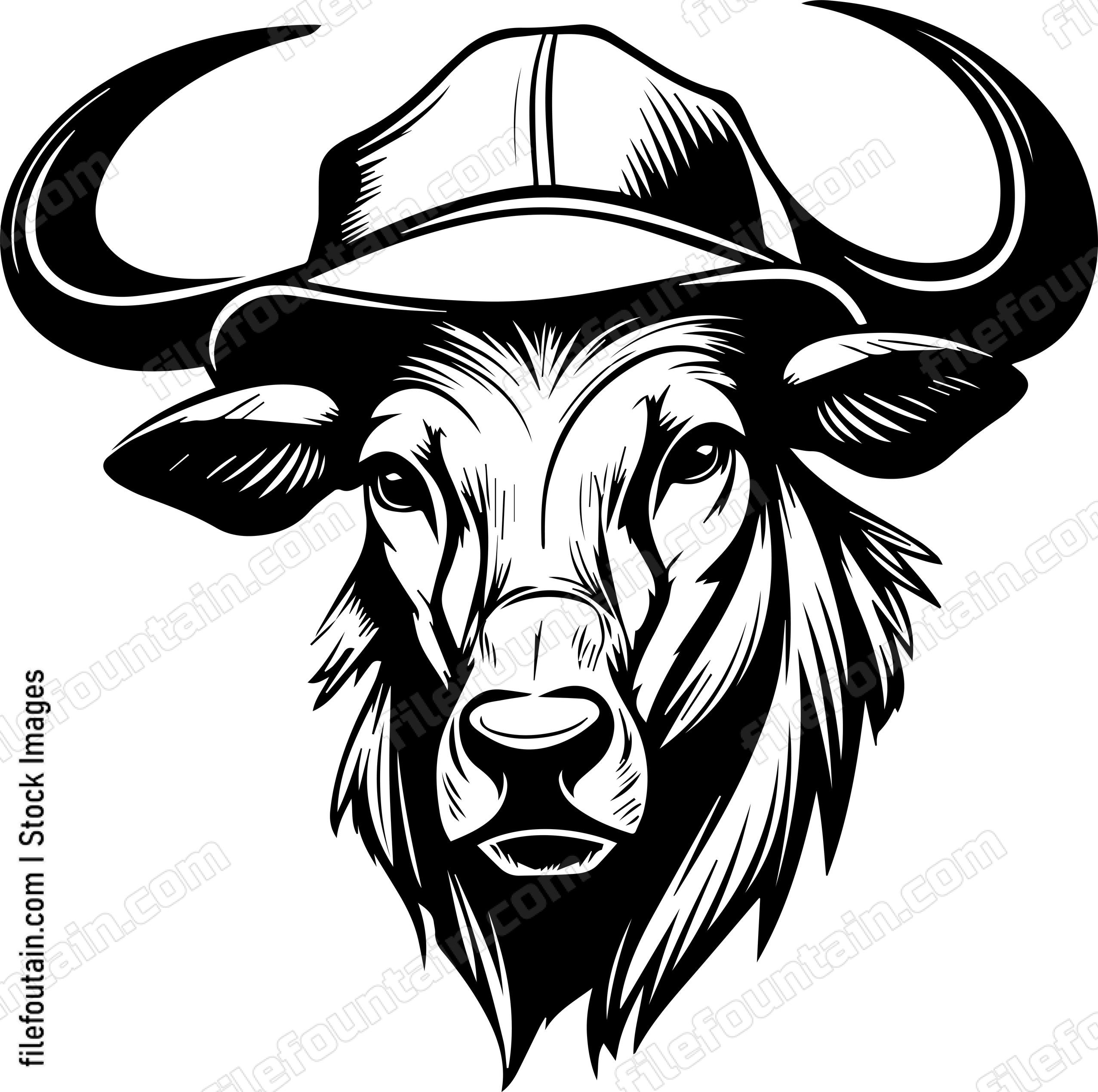 Wildebeest In Hat