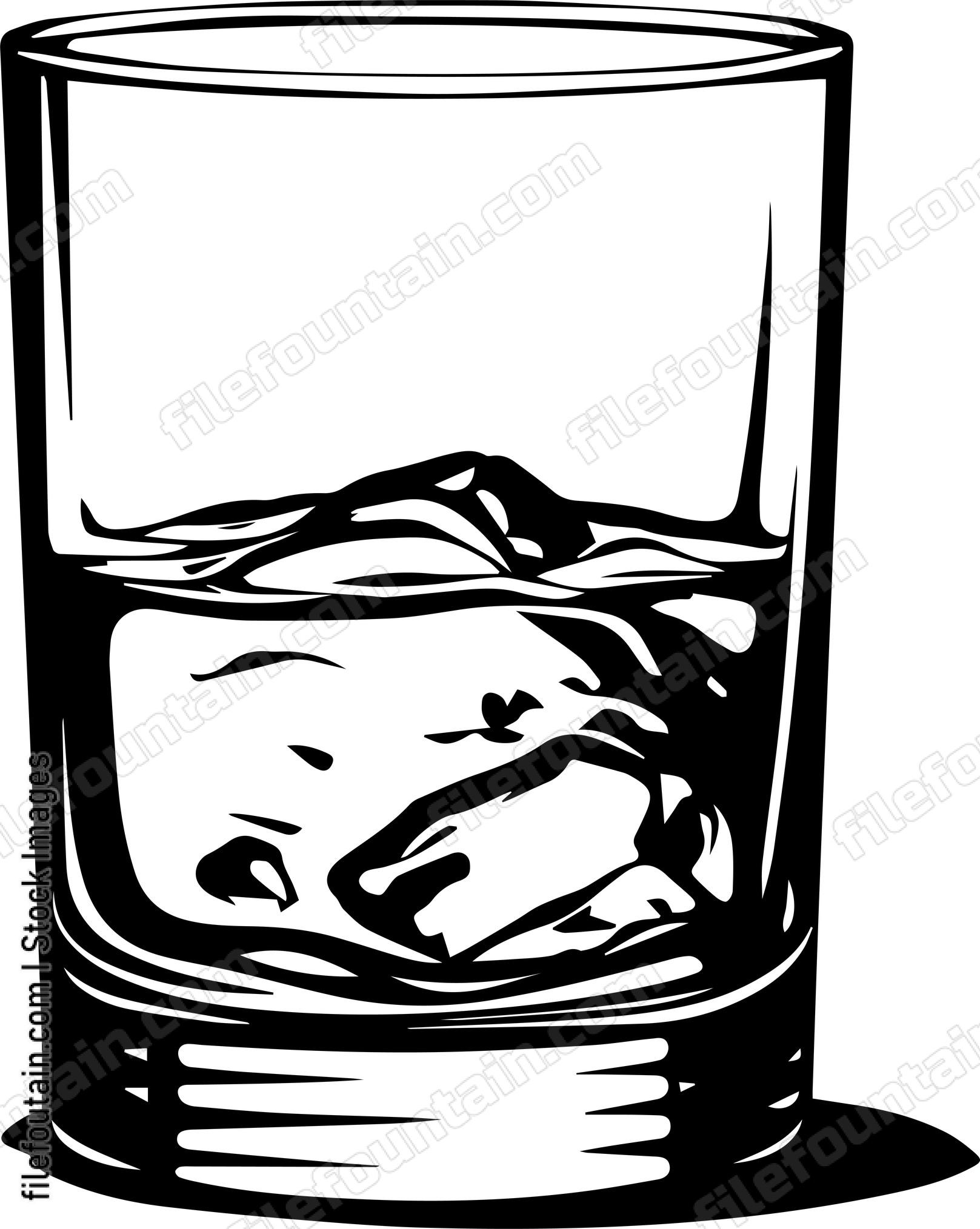 Alcohol Cup Half Full