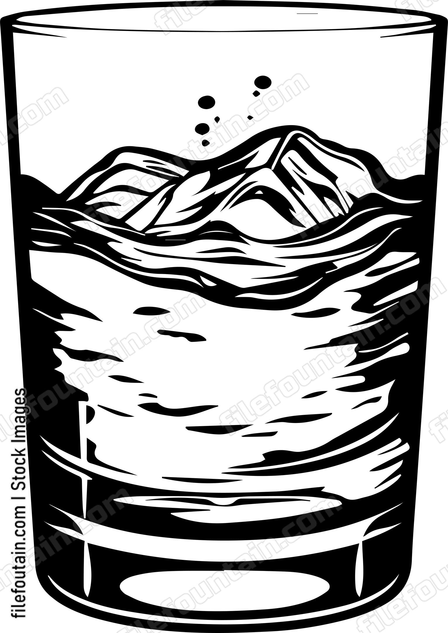 Alcohol Cup Half Full