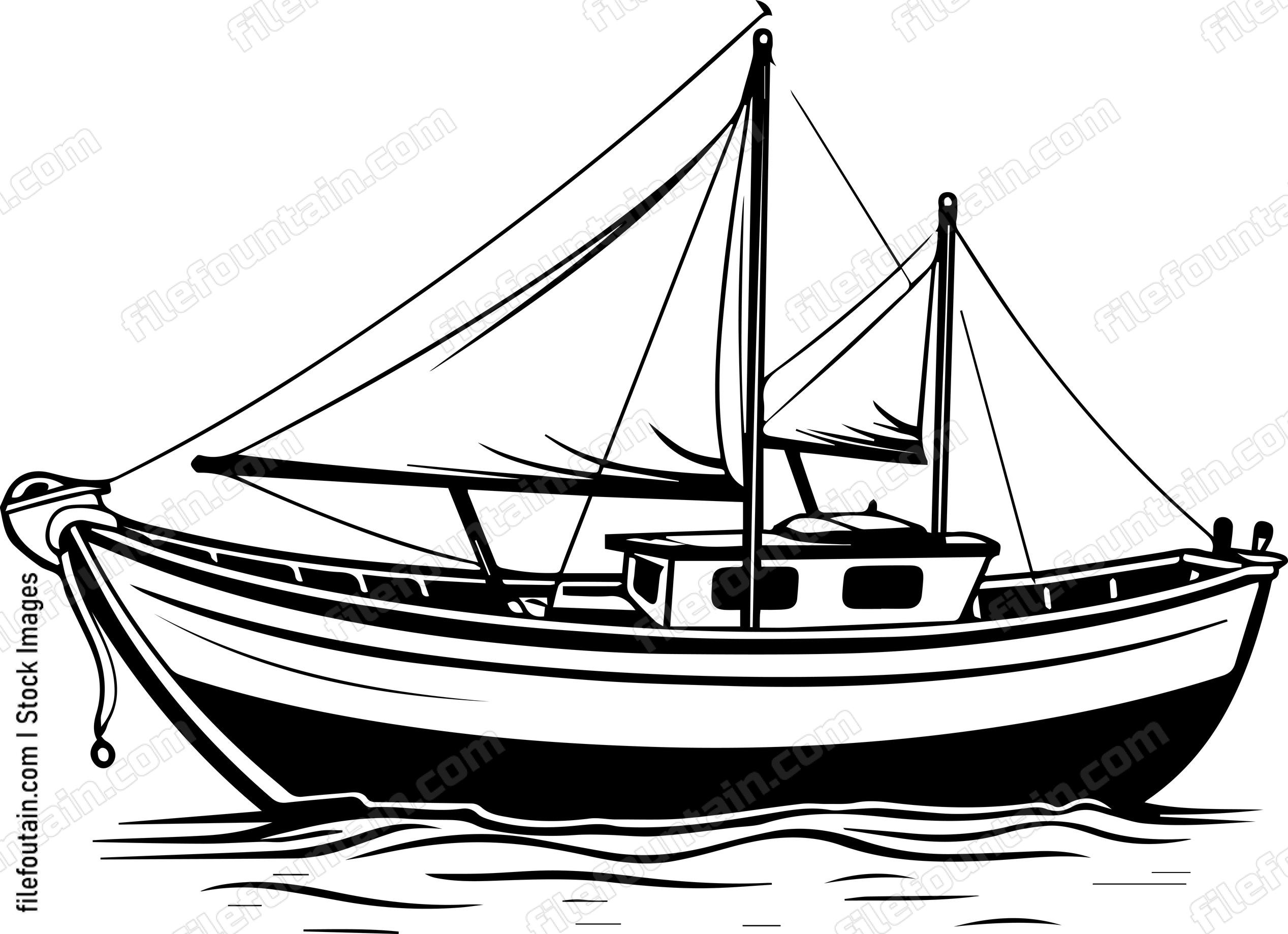 Anchored Boat