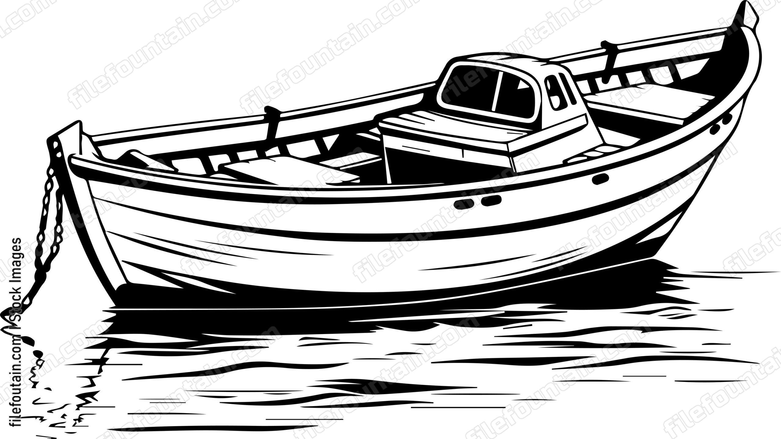 Anchored Boat