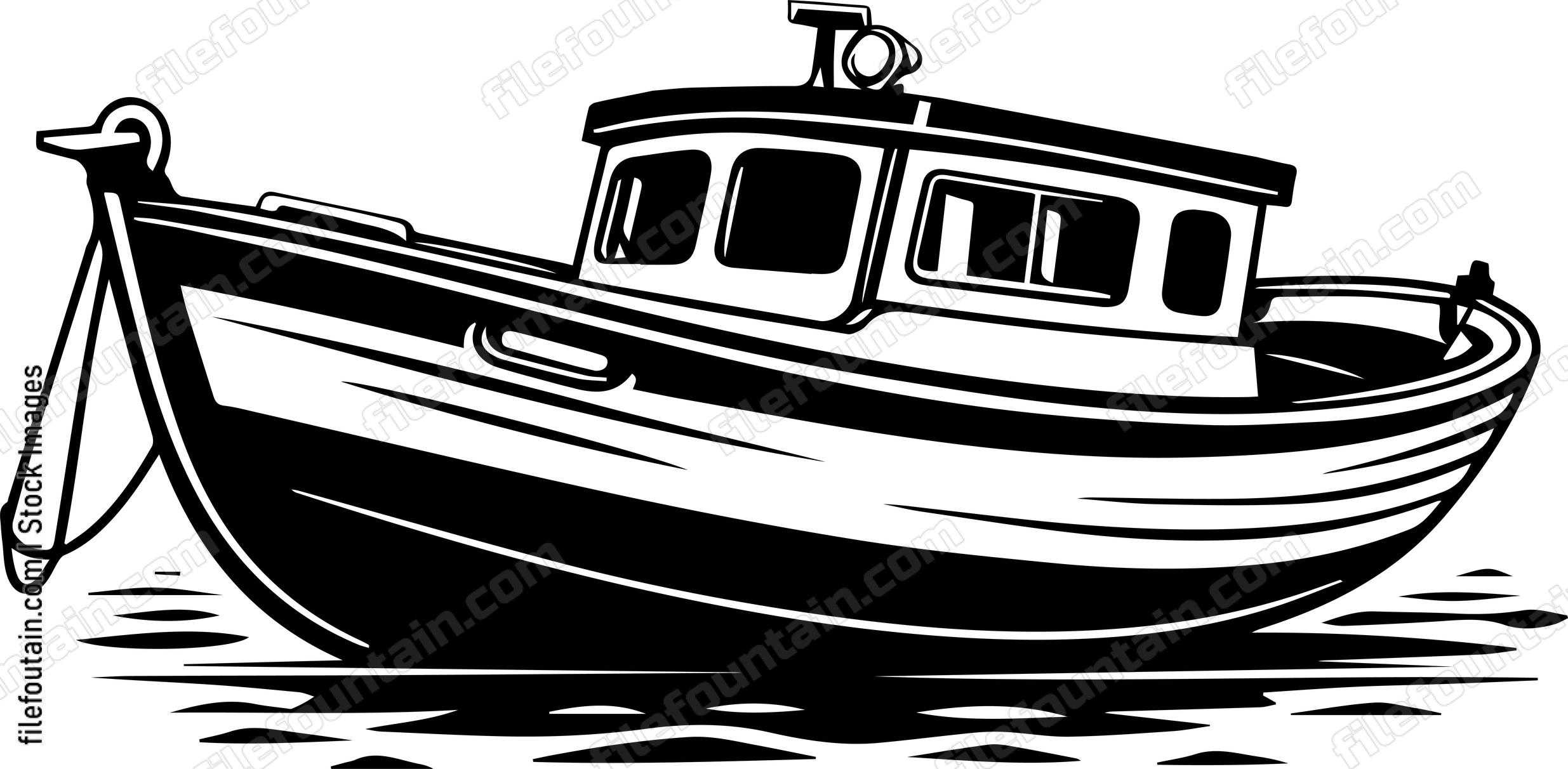 Anchored Boat
