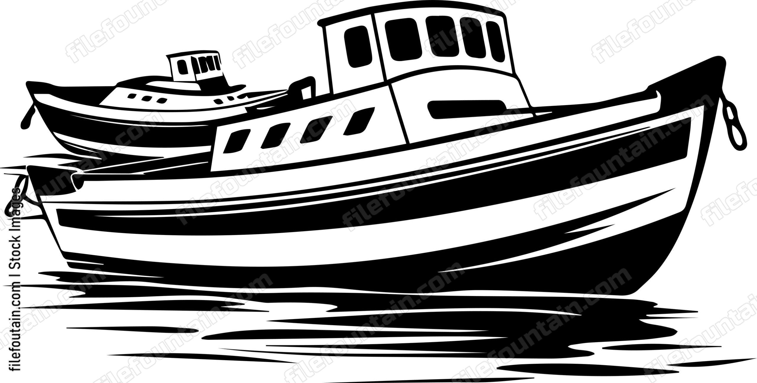 Anchored Boats