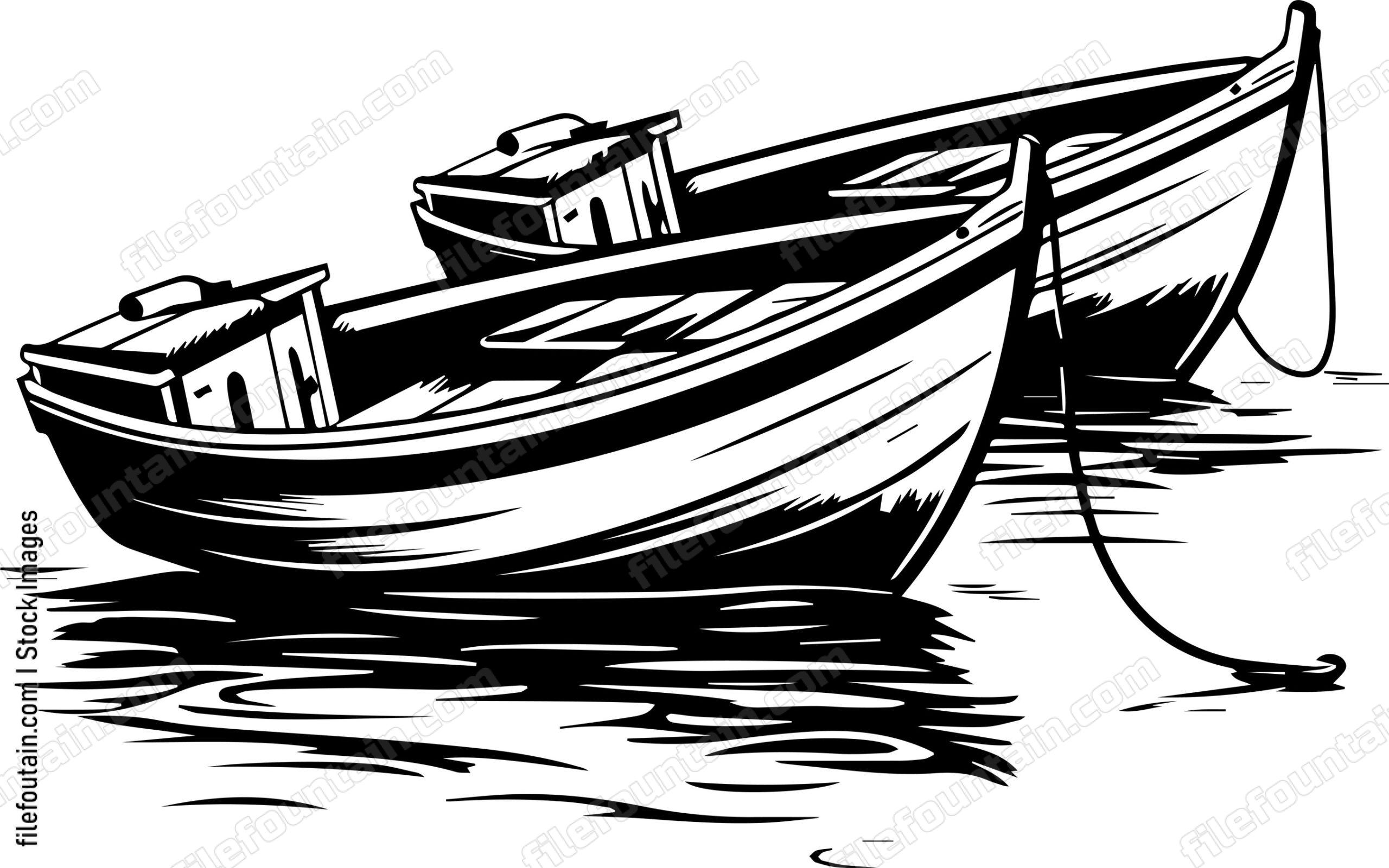 Anchored Boats