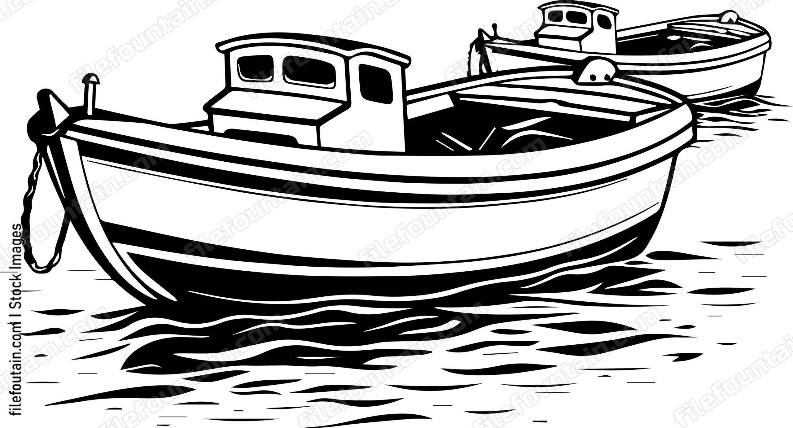 Anchored Boats