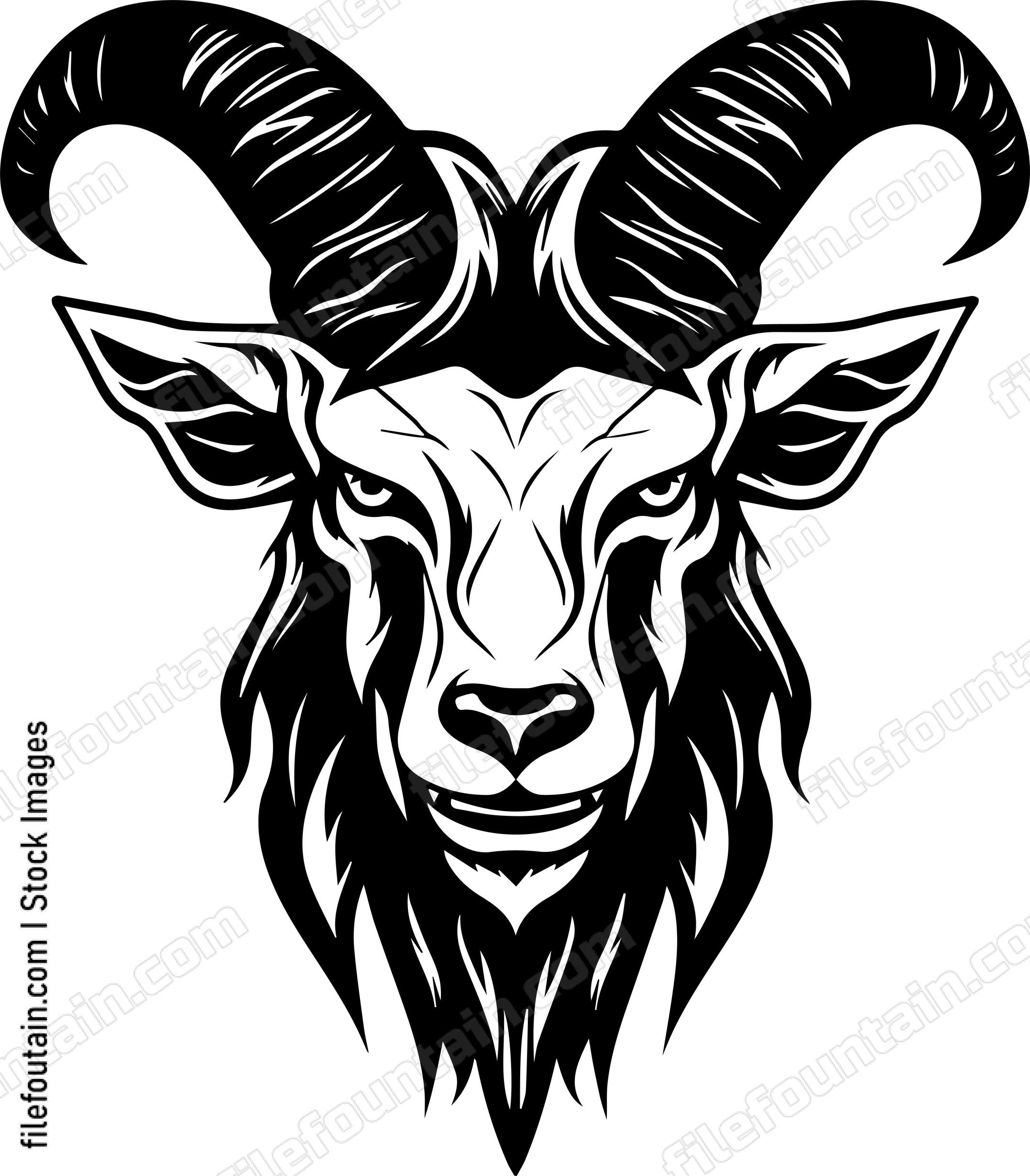 thumbnail image 2 of Custom Angry Goat Emblem Badge – Matte Black On Orange – Car Or Truck 2 of 5