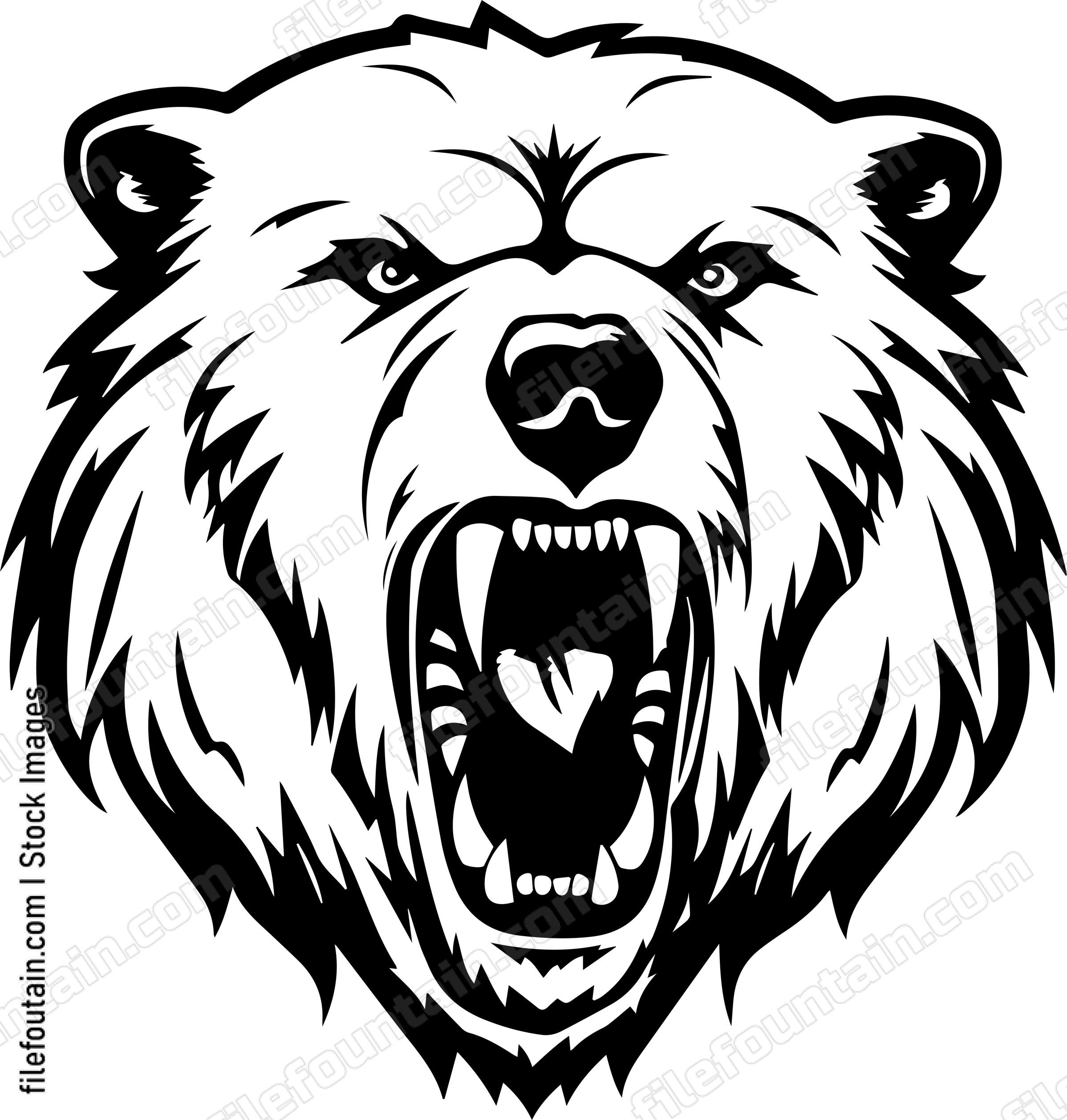 Angry Grizzly Bear