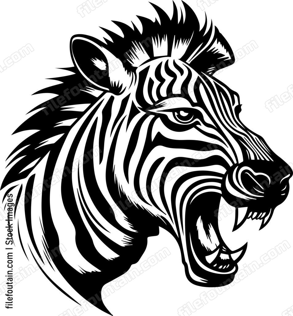 Angry Mini Zebra Angry Zebra Logo Vector Design - FileFountain