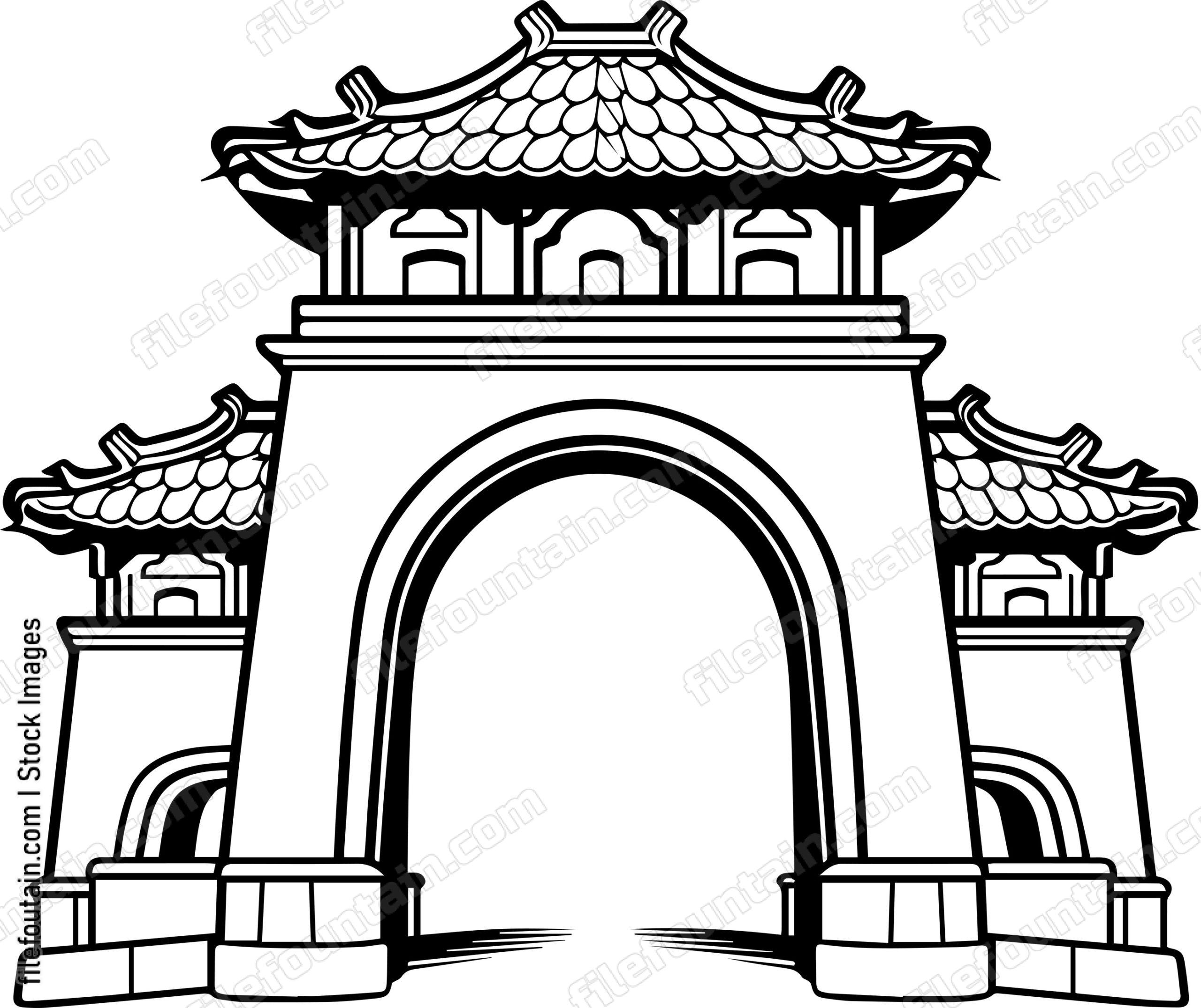 Asian Gate Architecture