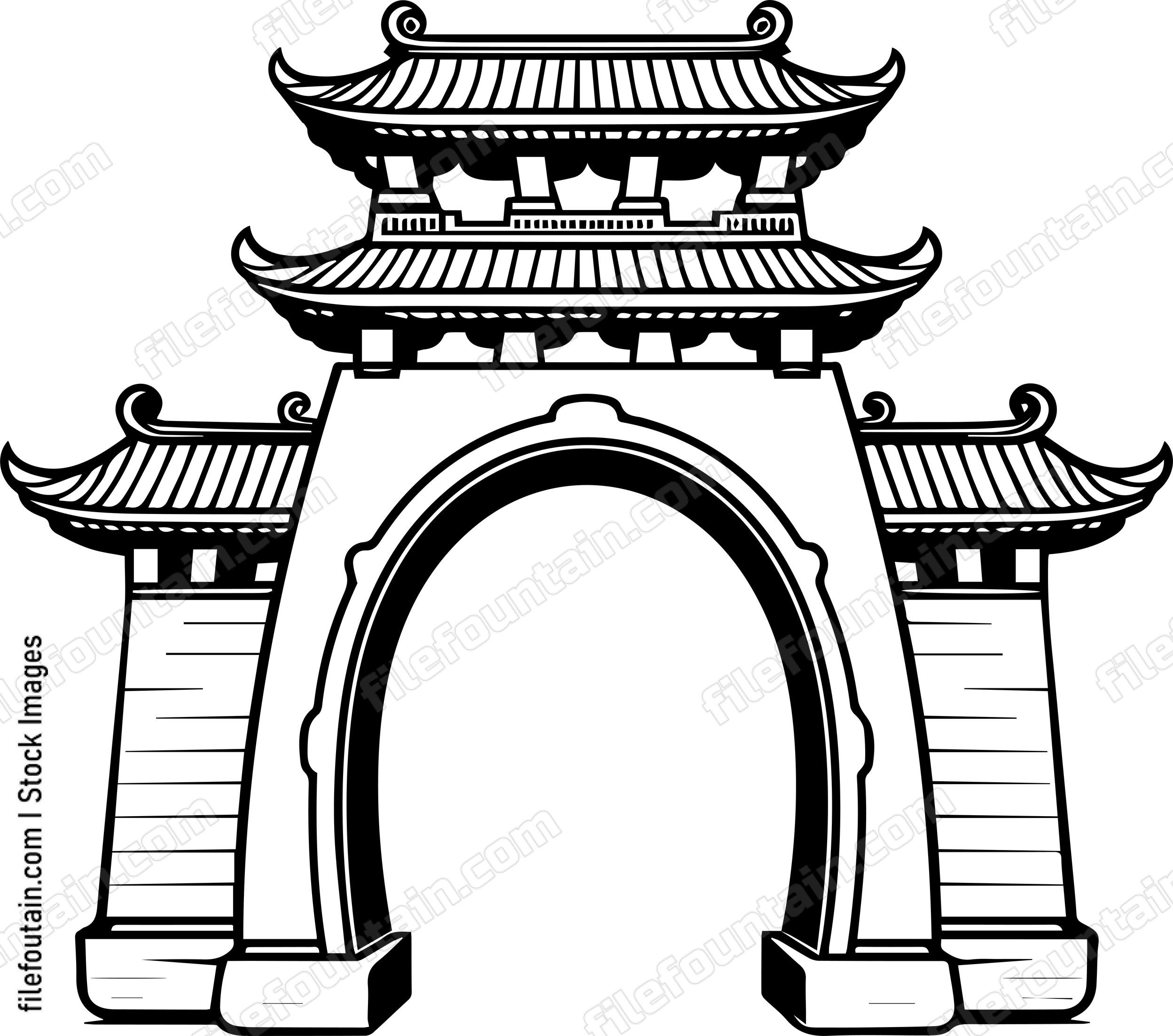 Asian Gate Architecture