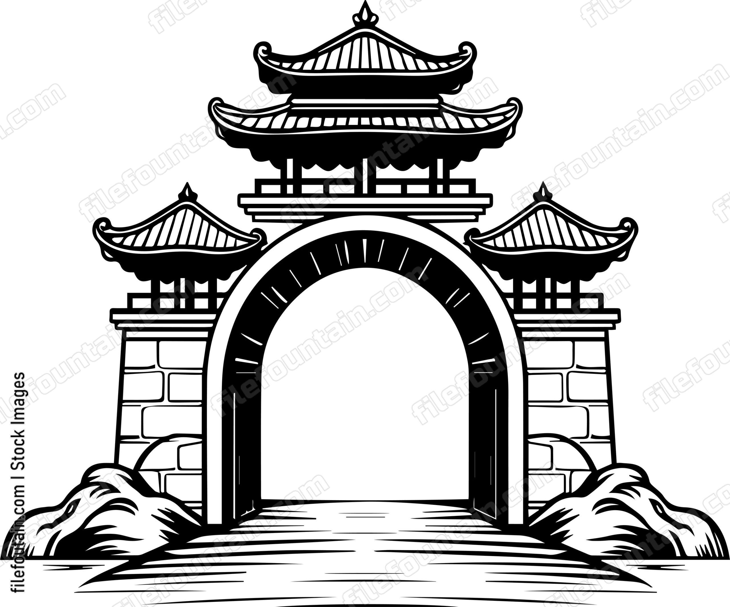 Asian Gate Architecture