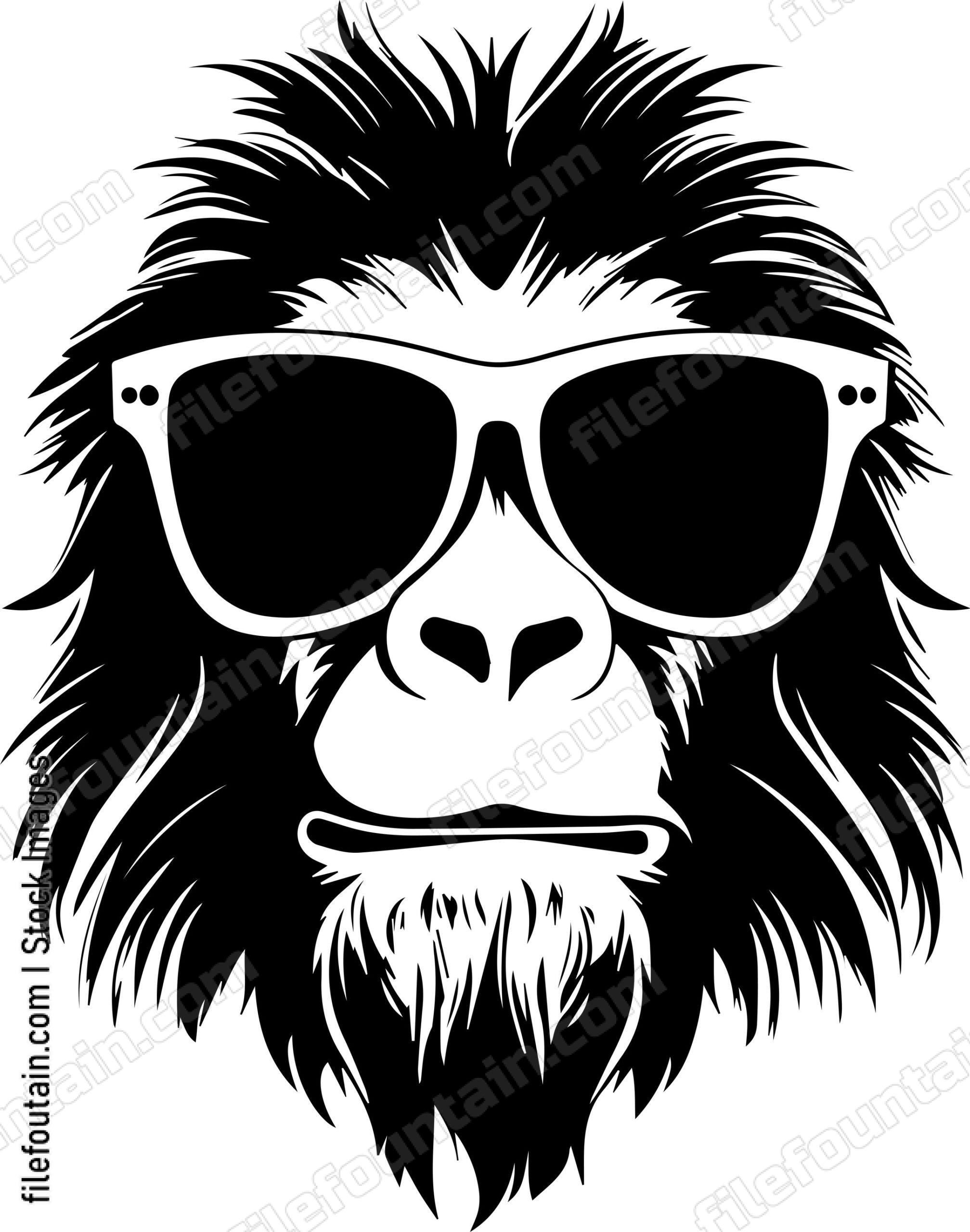 Baboon In Sunglasses