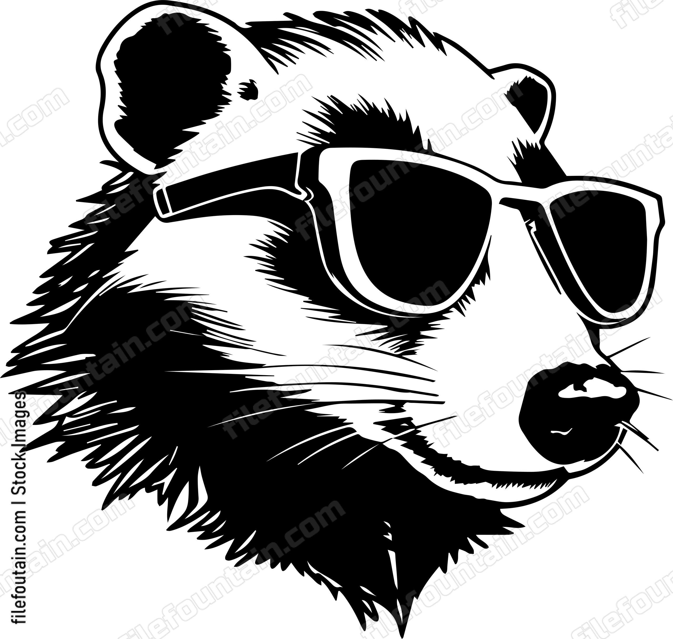 Badger In Sunglasses