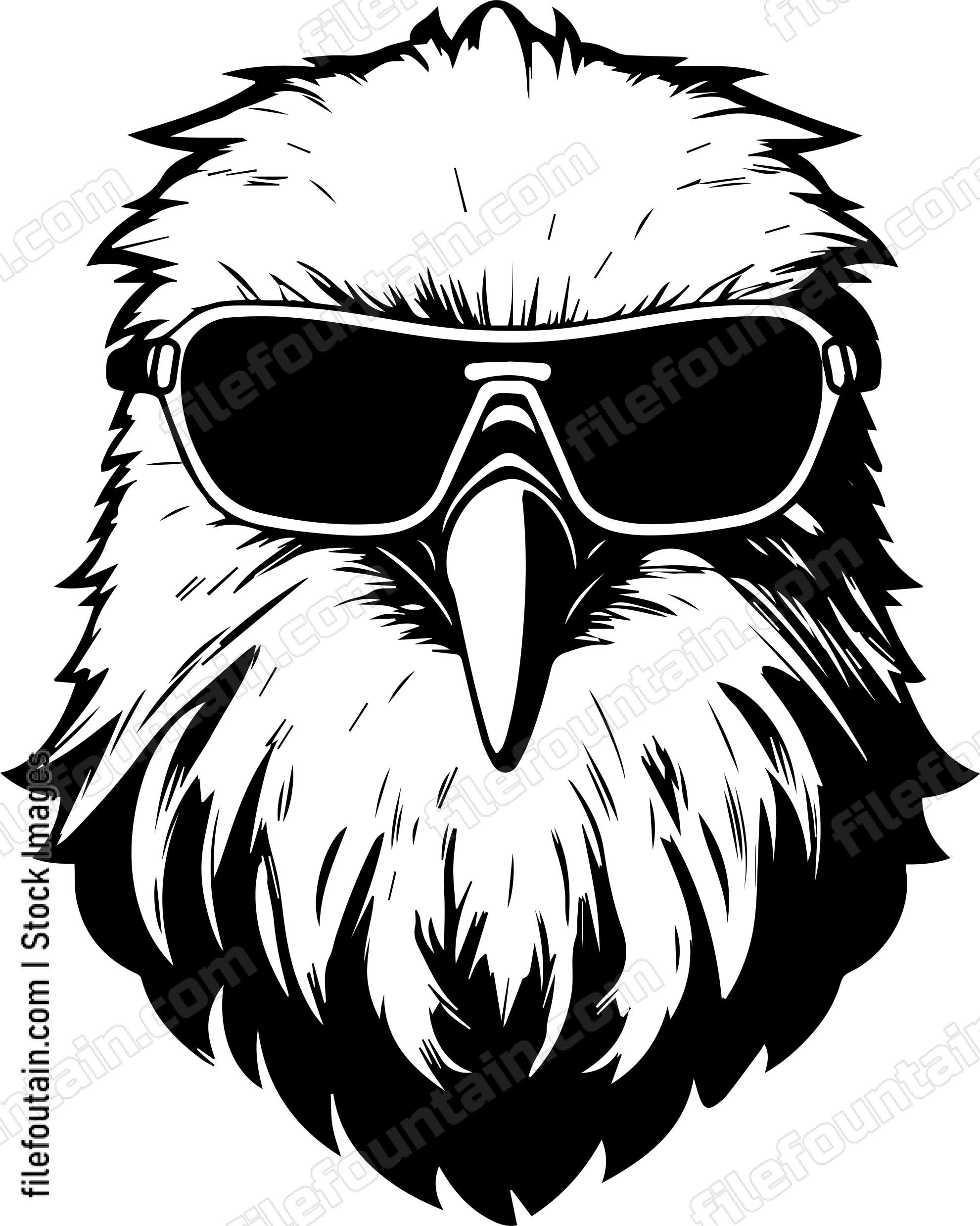 Bald Eagle In Sunglasses
