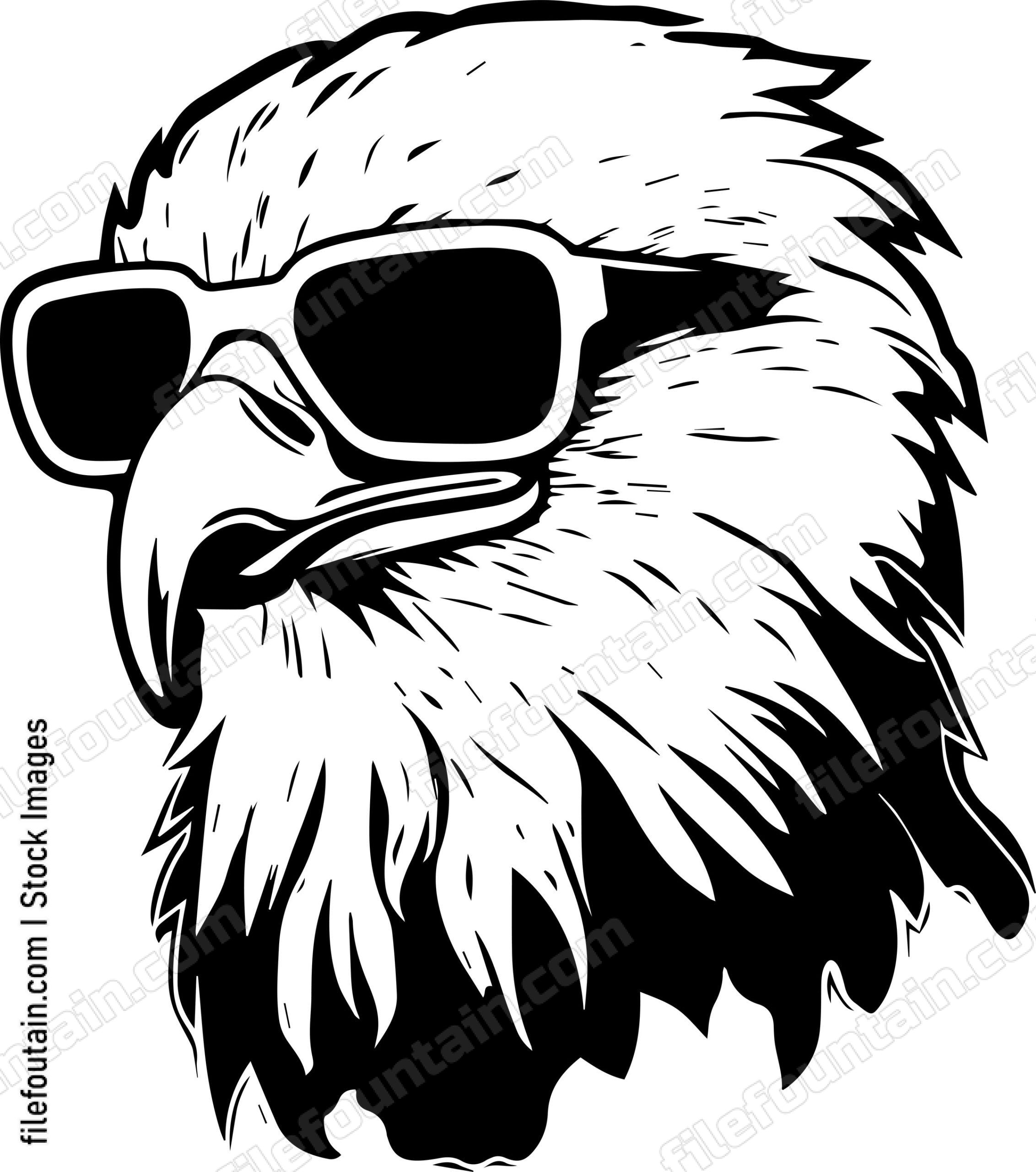 Bald Eagle In Sunglasses