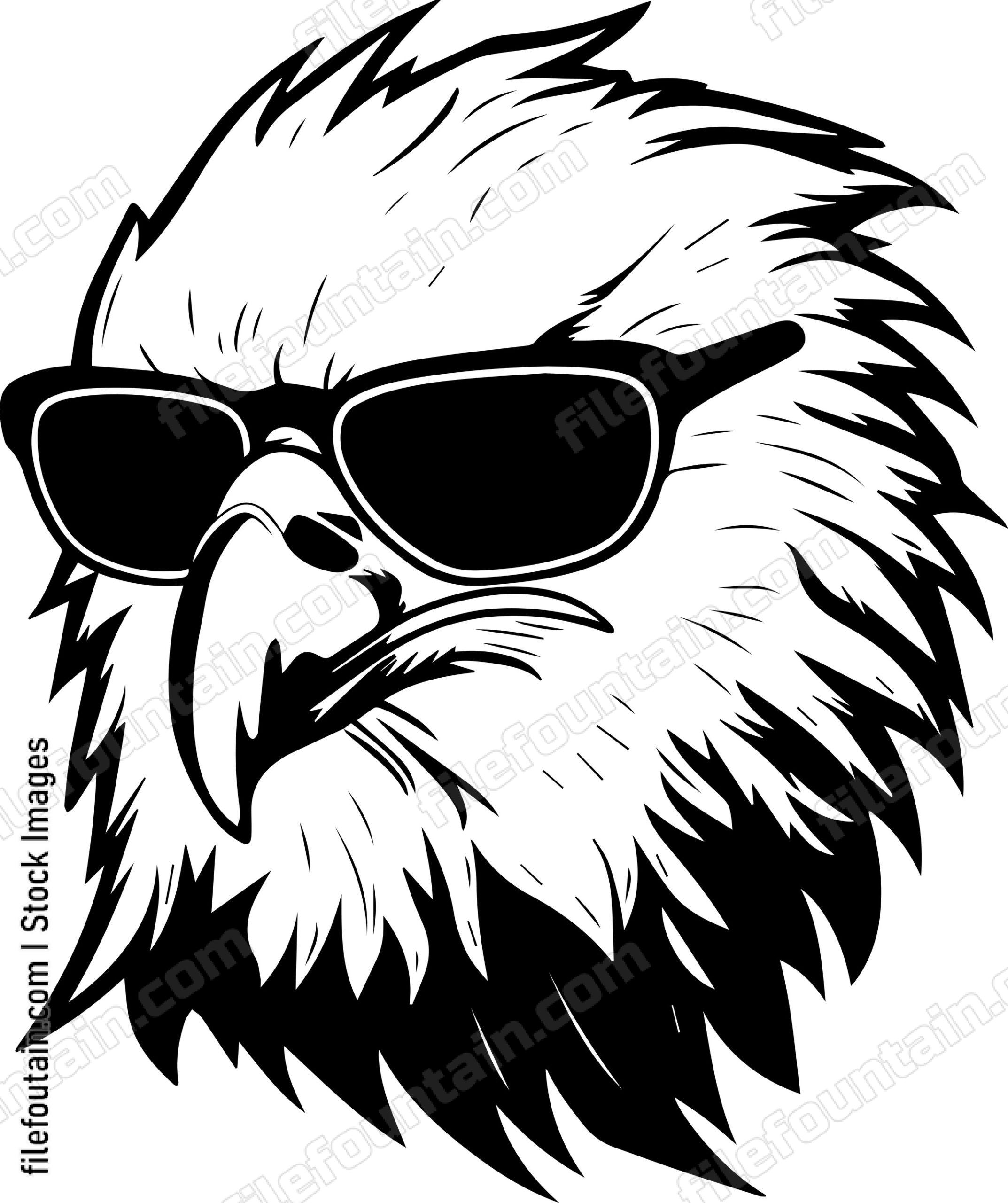 Bald Eagle In Sunglasses