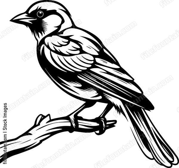 Bird Sitting On A Branch